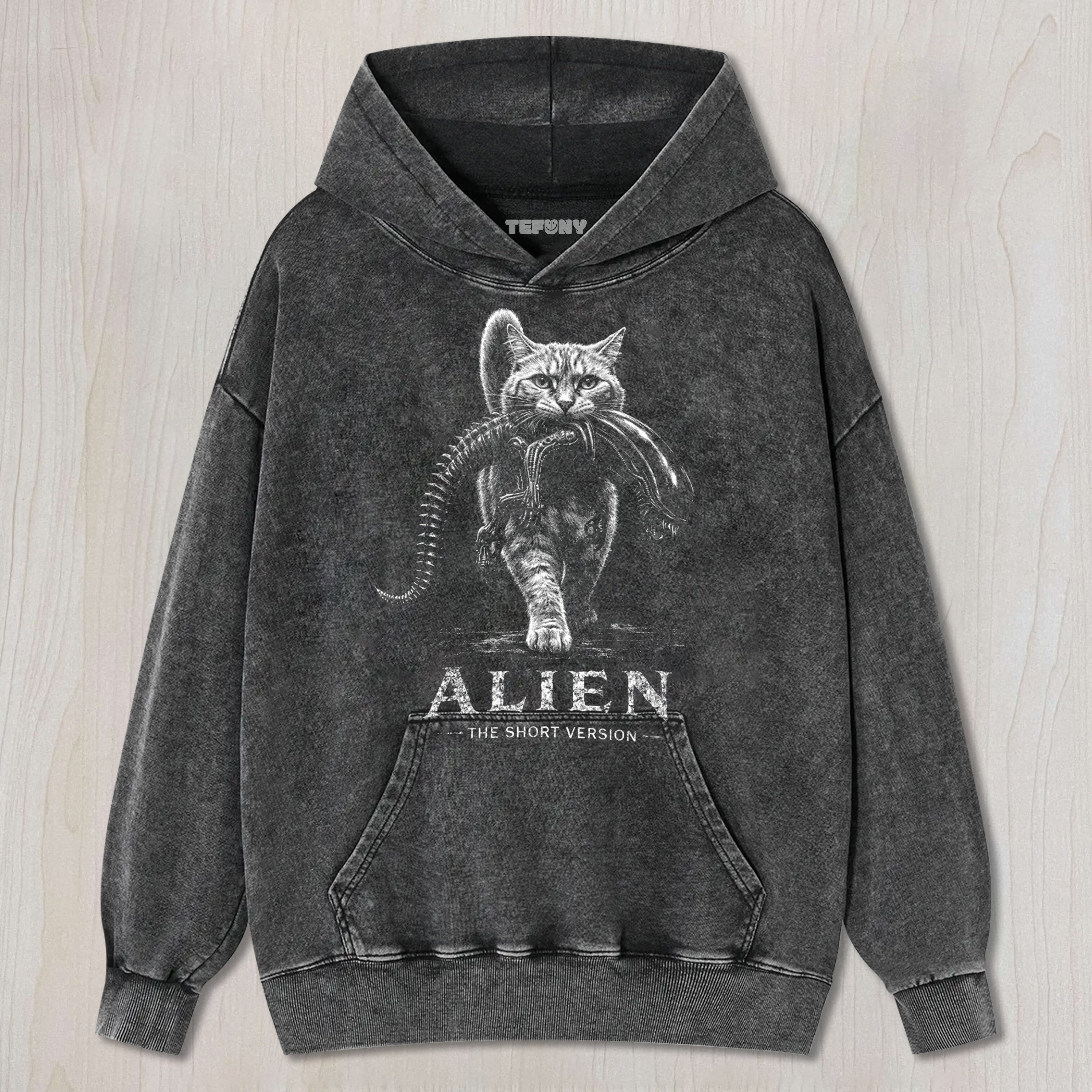 ALIEN THE SHORT VERSION CAT UNISEX TEE, TANK TOP, LAYERED LS, SWEATSHIRT & HOODIE