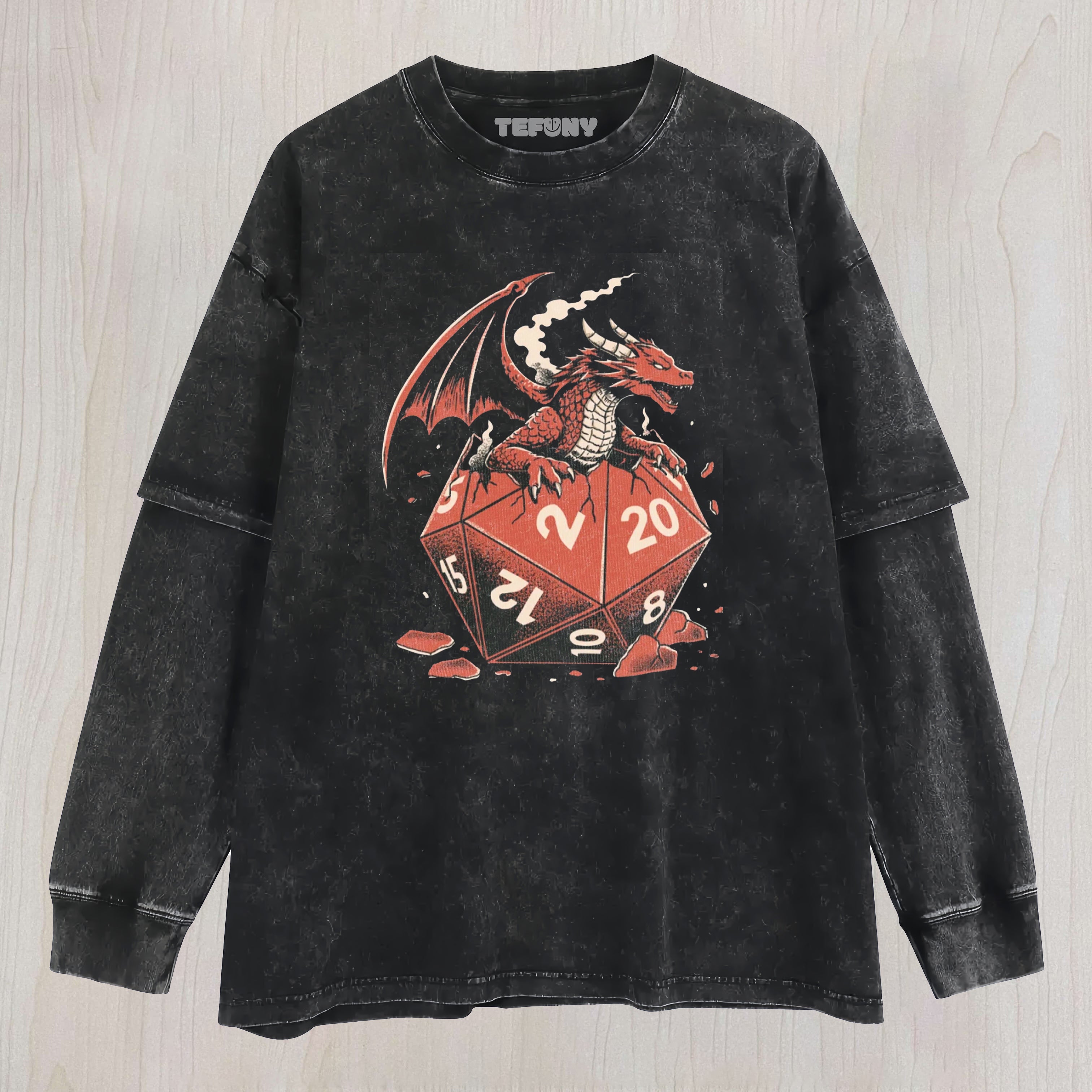 Metal Gear Solid Washed LAYERED LONG SLEEVE