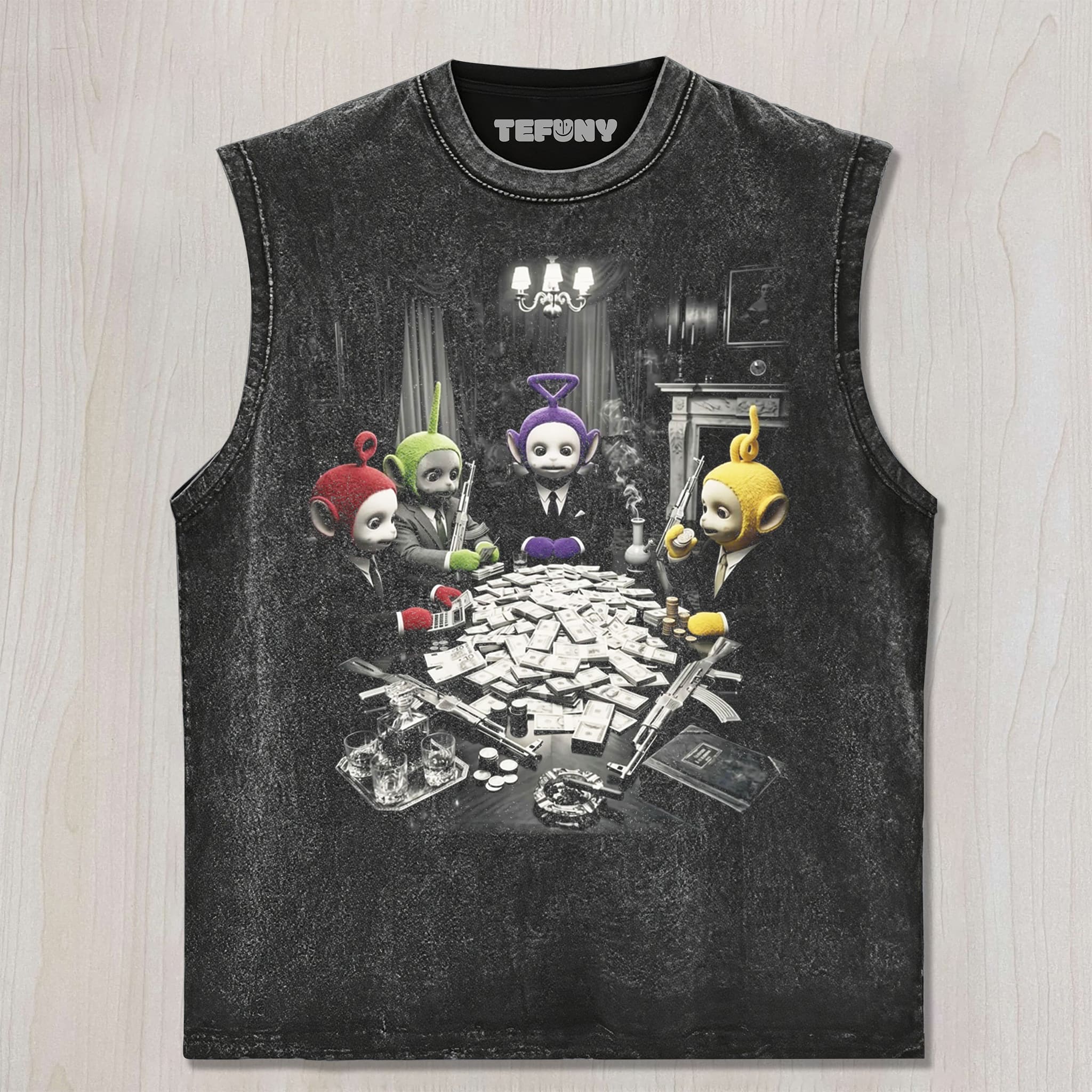 TELETUBBIES-SURREAL V5 UNISEX TEE, TANK TOP, LAYERED LS, SWEATSHIRT & HOODIE