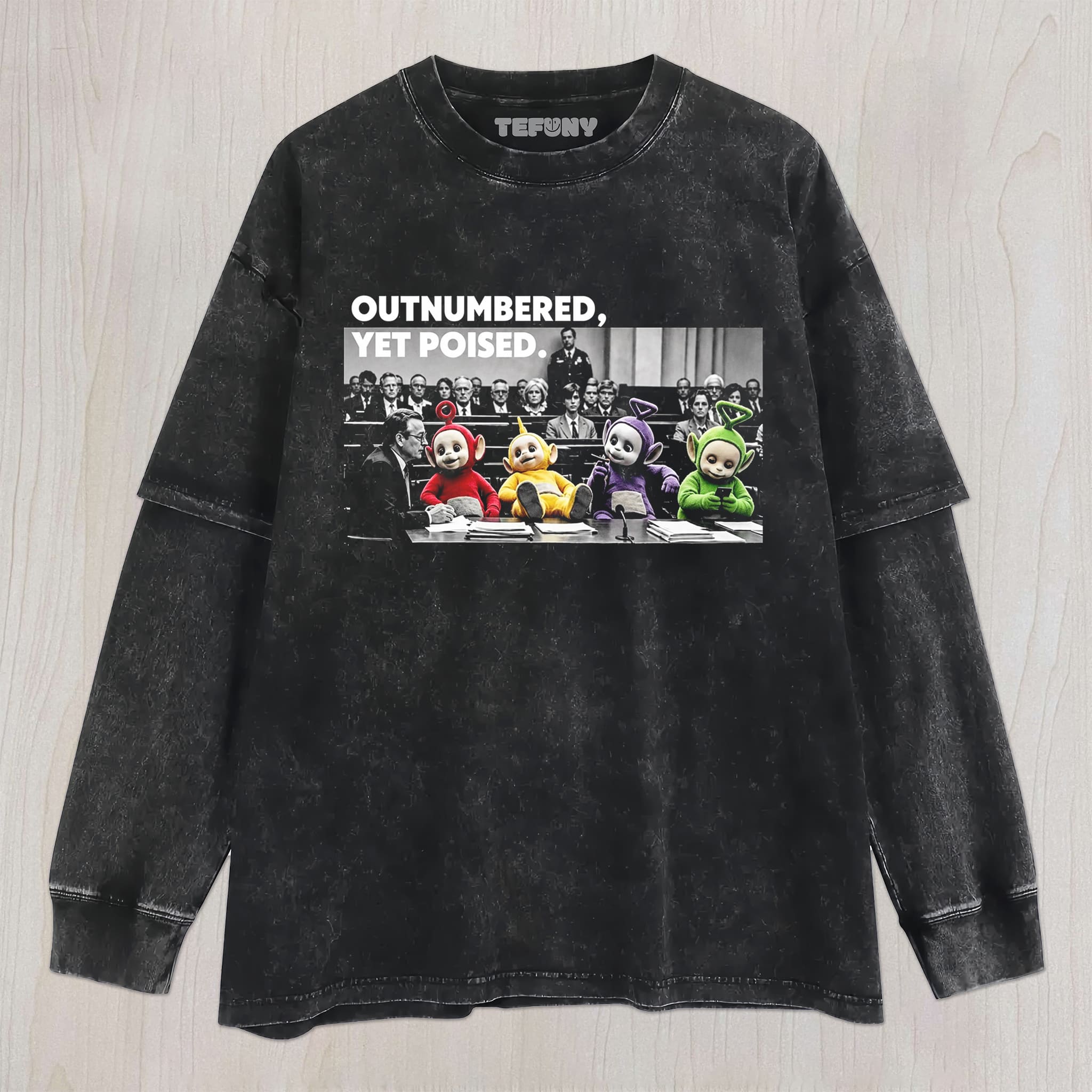 TELETUBBIES MEETING UNISEX TEE, TANK TOP, LAYERED LS, SWEATSHIRT & HOODIE