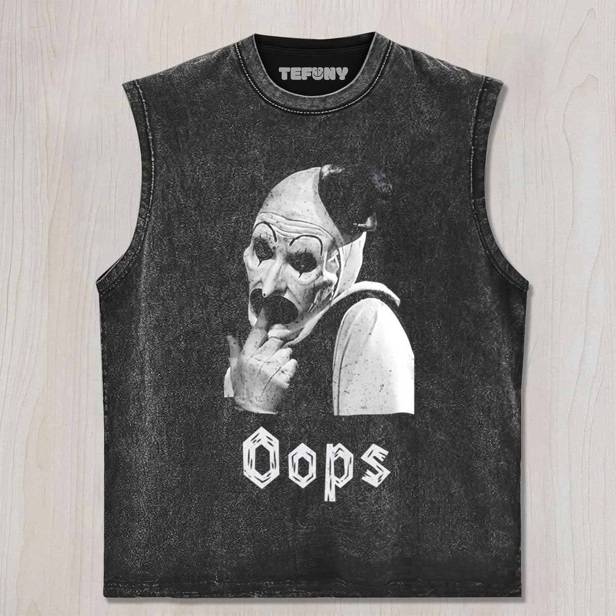 TERRIFIER OOPS  UNISEX TEE, TANK TOP, LAYERED LS, SWEATSHIRT & HOODIE
