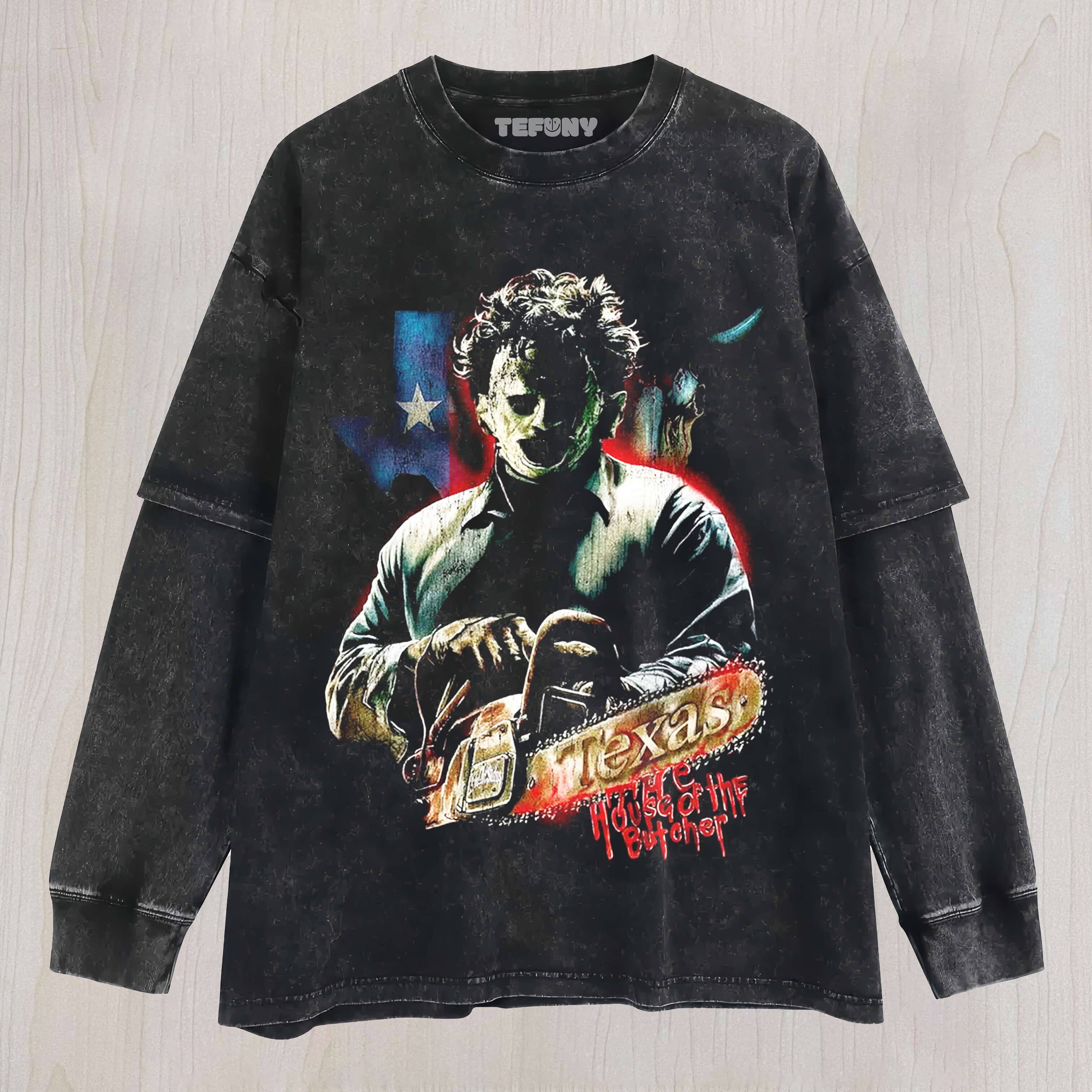 TEXAS MANIAC OF THE BUTCHER LAYERED LONG SLEEVE