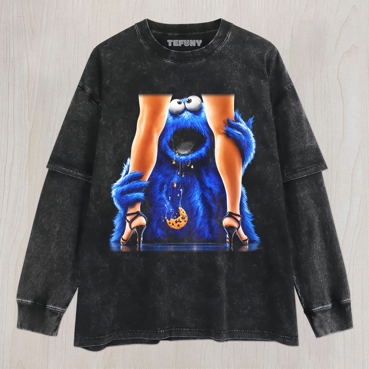 THE BLUE MONSTER SAW UNISEX TEE, TANK TOP, LAYERED LS, SWEATSHIRT & HOODIE