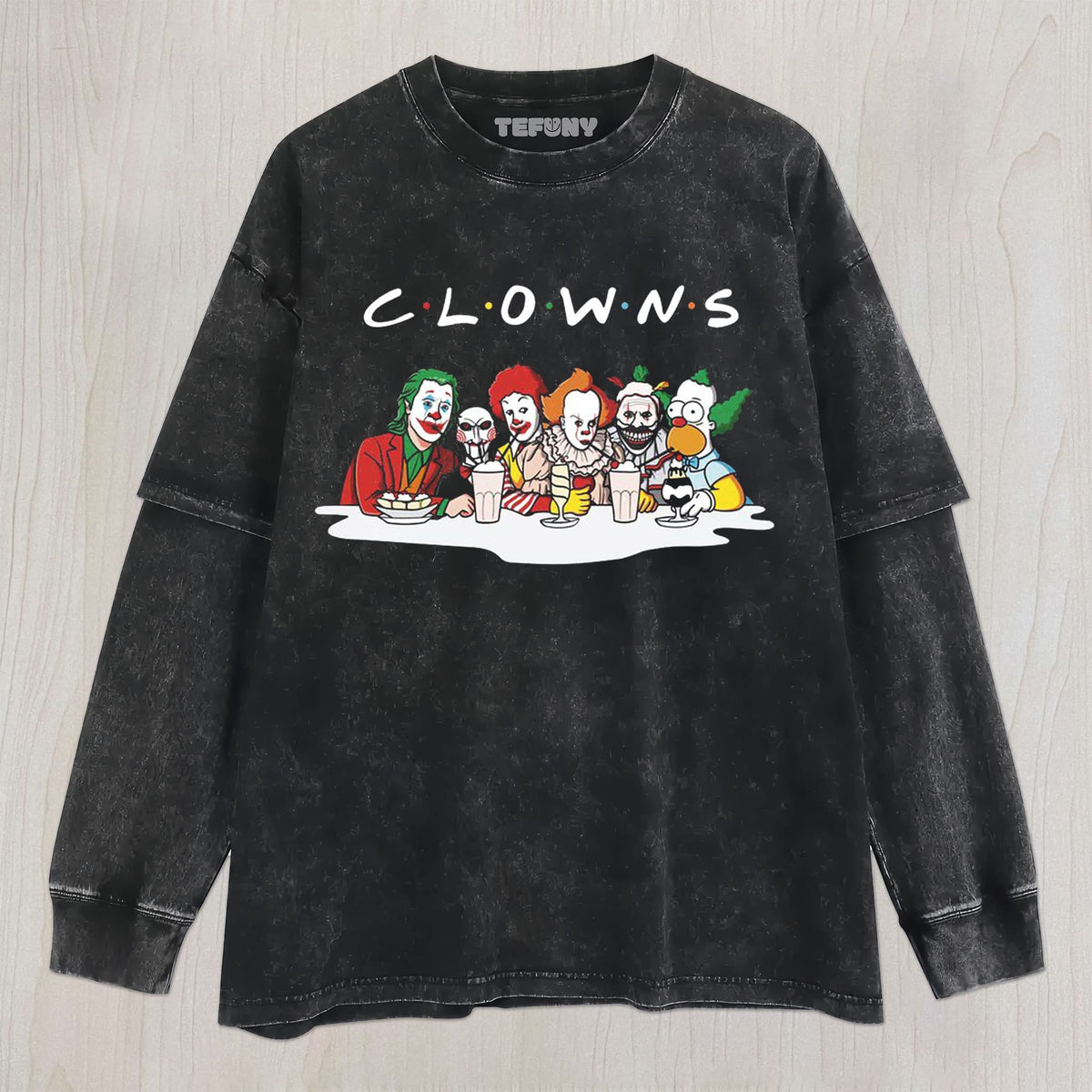 THE CLOWN PARTY UNISEX TEE, TANK TOP, LAYERED LS, SWEATSHIRT & HOODIE