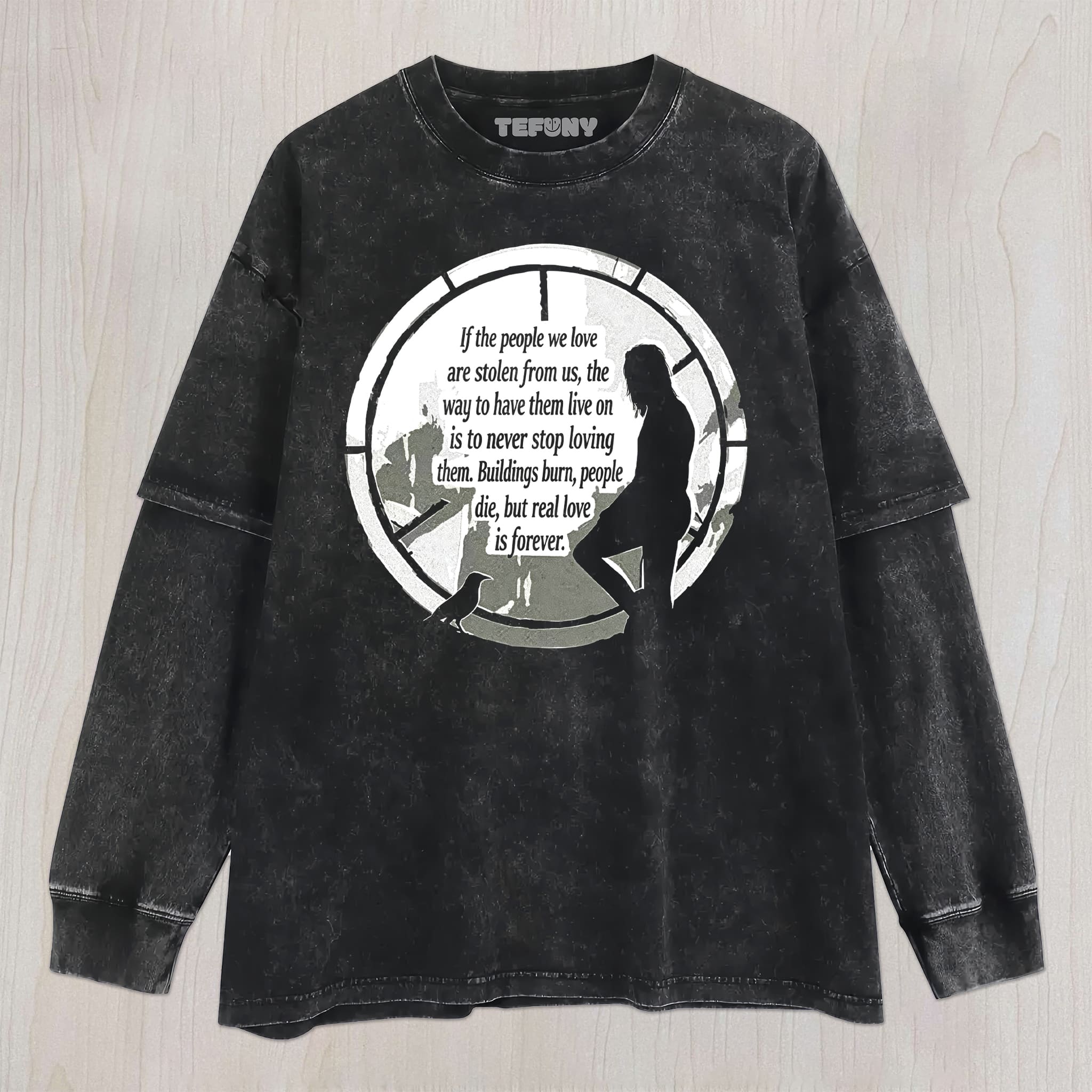 THE CROW UNISEX TEE, TANK TOP, LAYERED LS, SWEATSHIRT & HOODIE