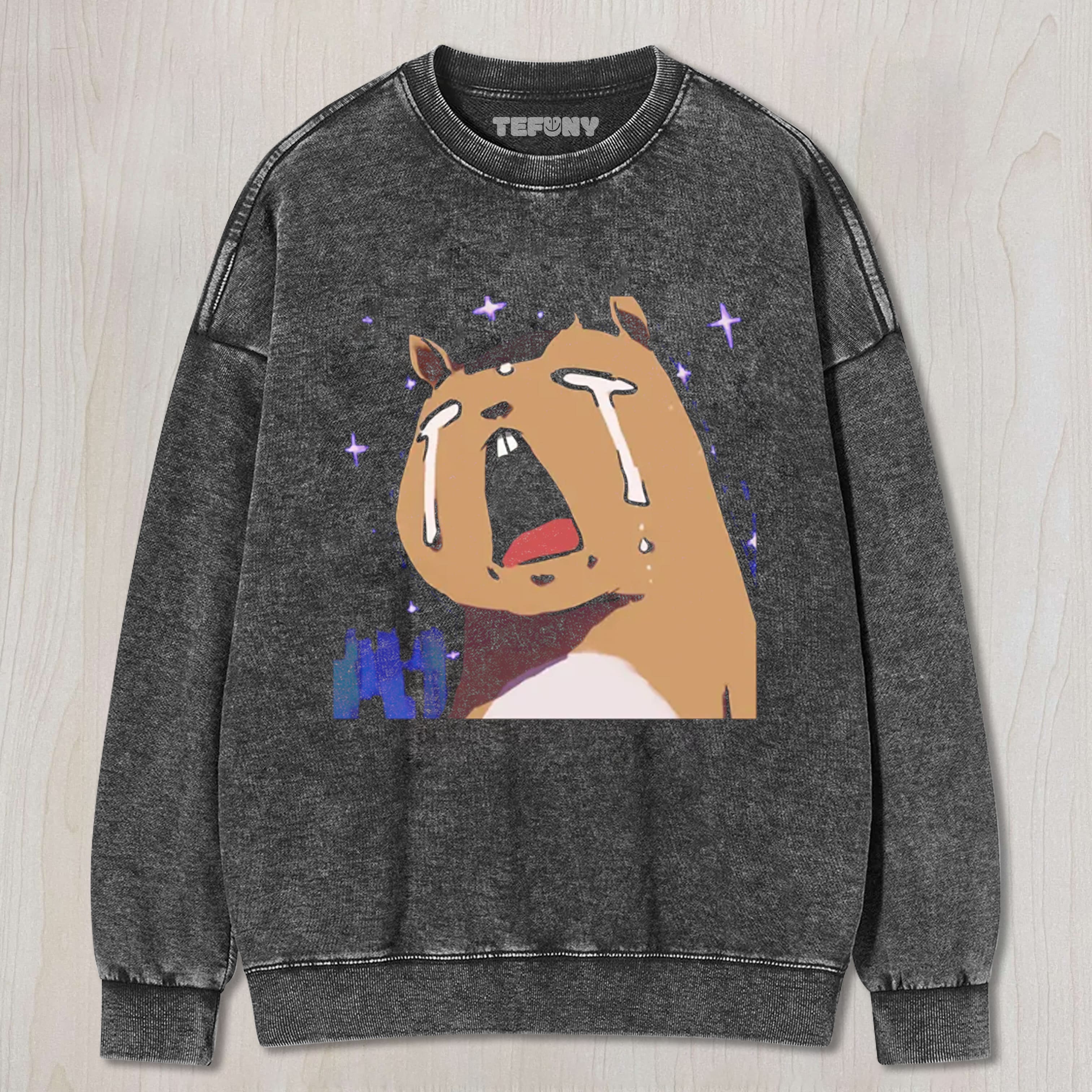 THE CRYING CAPYBARA UNISEX TEE, TANK TOP, LAYERED LS, SWEATSHIRT & HOODIE