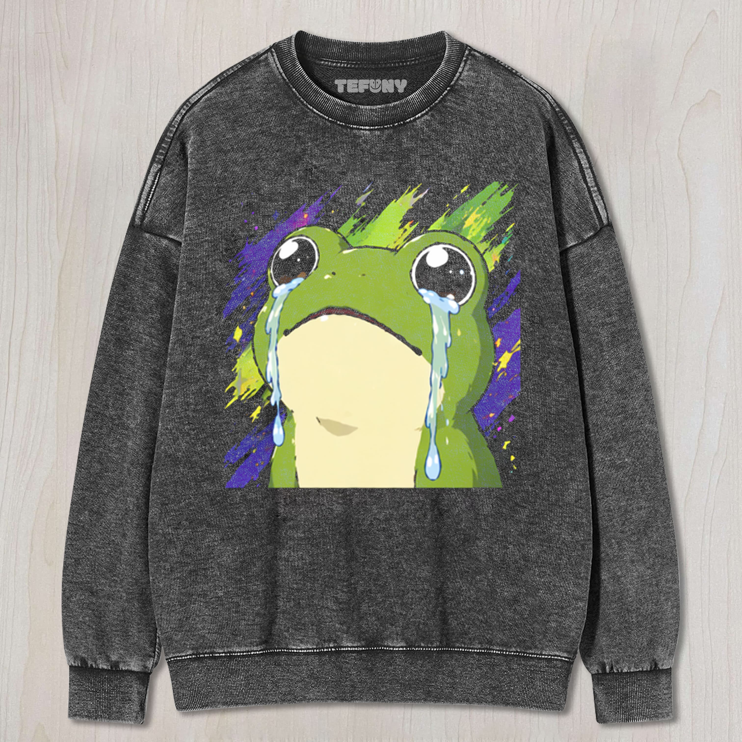 THE CRYING FROG UNISEX TEE, TANK TOP, LAYERED LS, SWEATSHIRT & HOODIE