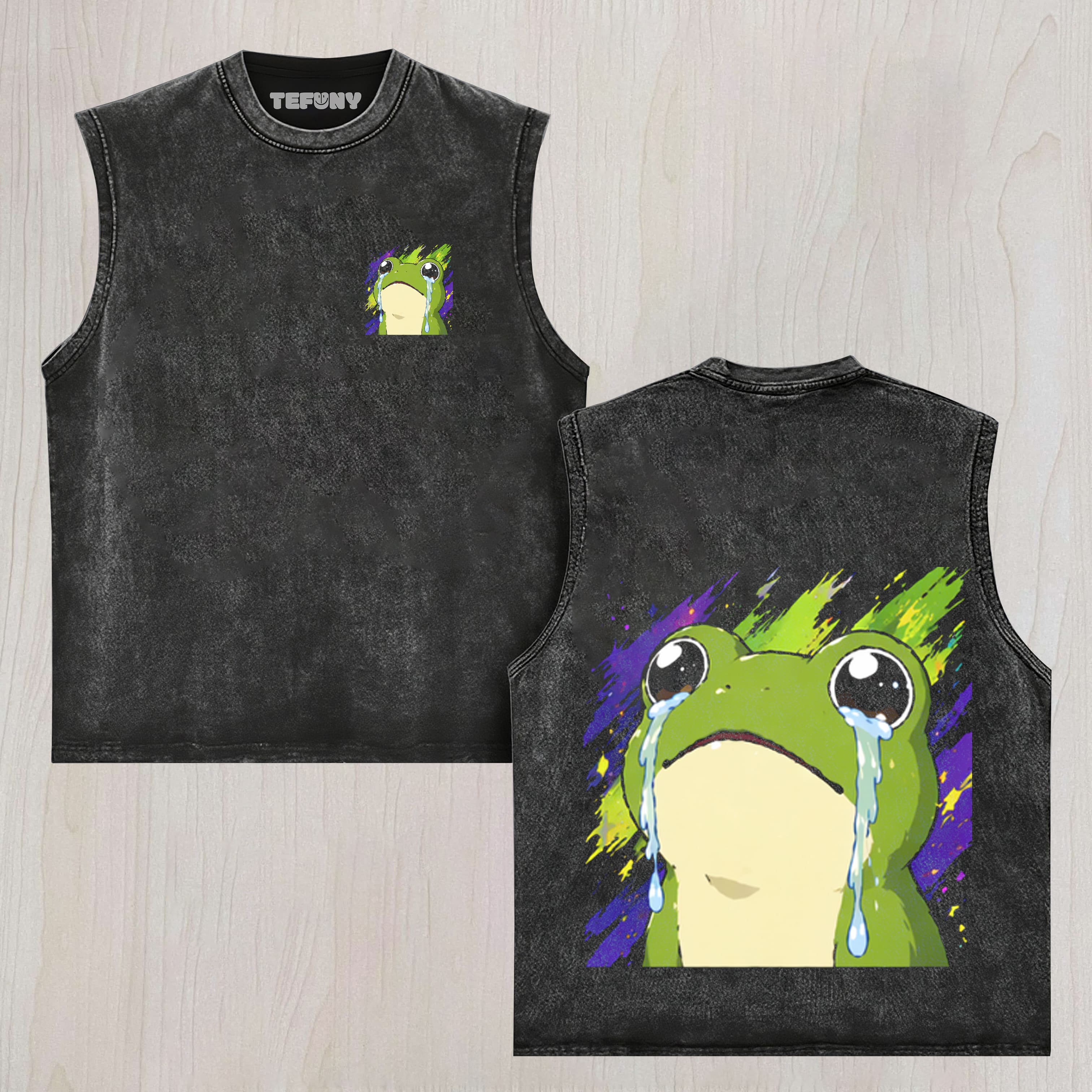 THE CRYING FROG UNISEX TEE, TANK TOP, LAYERED LS, SWEATSHIRT & HOODIE