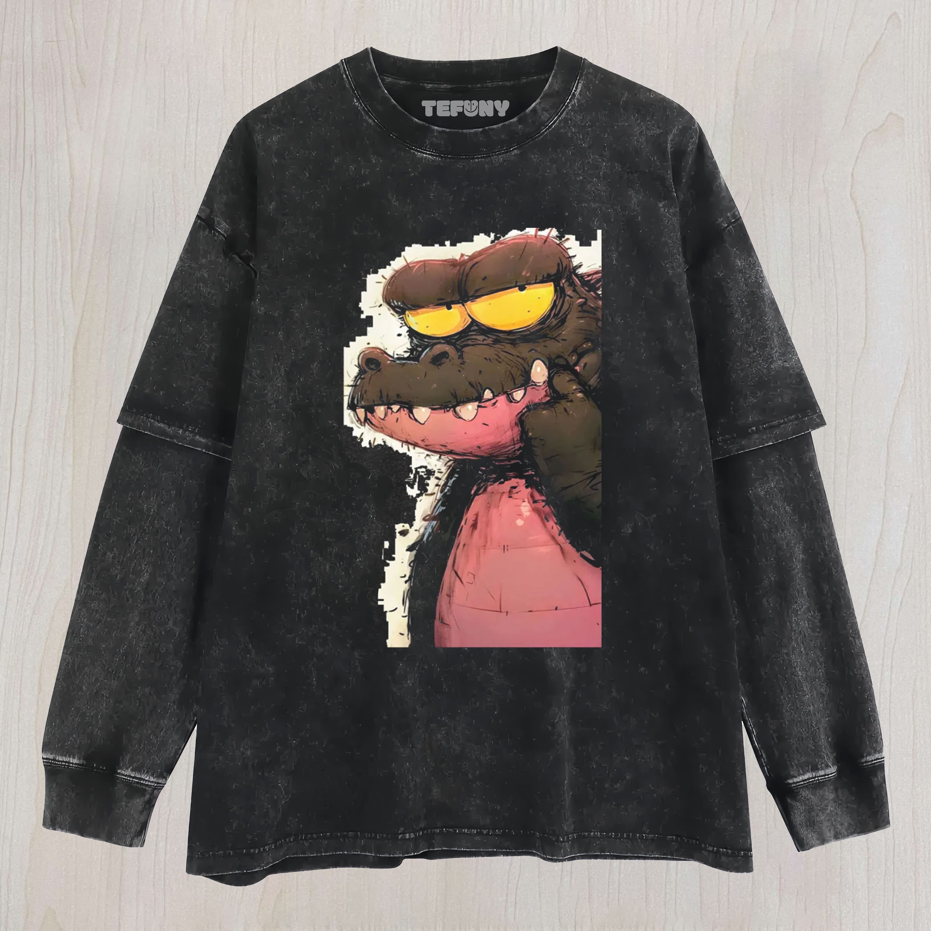 THE EVIL LITTLE CROCODILE UNISEX TEE, TANK TOP, LAYERED LS, SWEATSHIRT & HOODIE