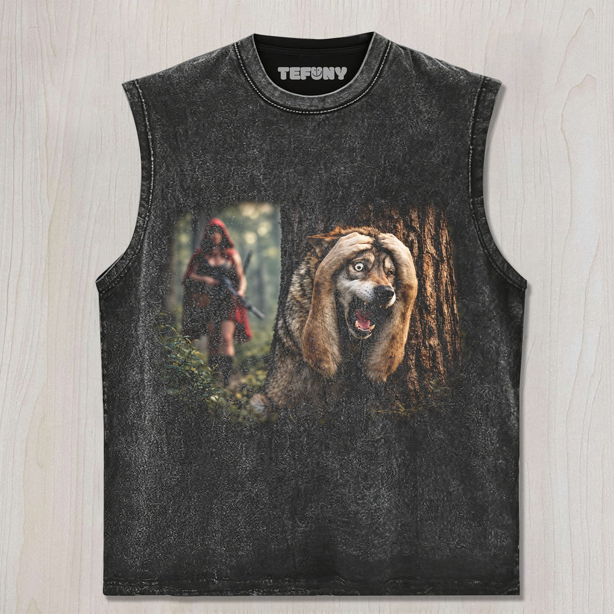 THE FRIGHTENED WOLF UNISEX TEE, TANK TOP, LAYERED LS, SWEATSHIRT & HOODIE