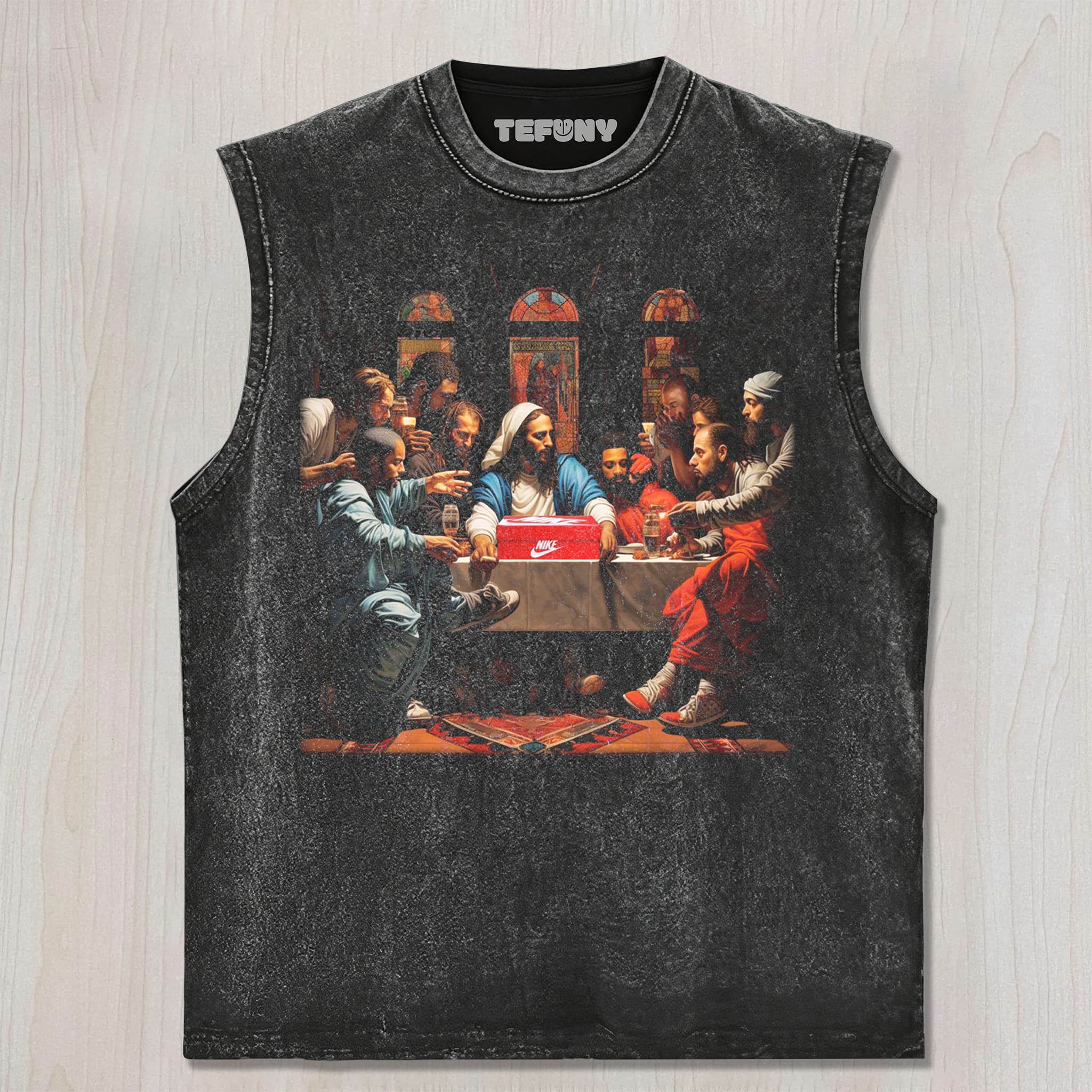THE LAST SUPPER (PARODY) UNISEX TEE, TANK TOP, LAYERED LS, SWEATSHIRT & HOODIE