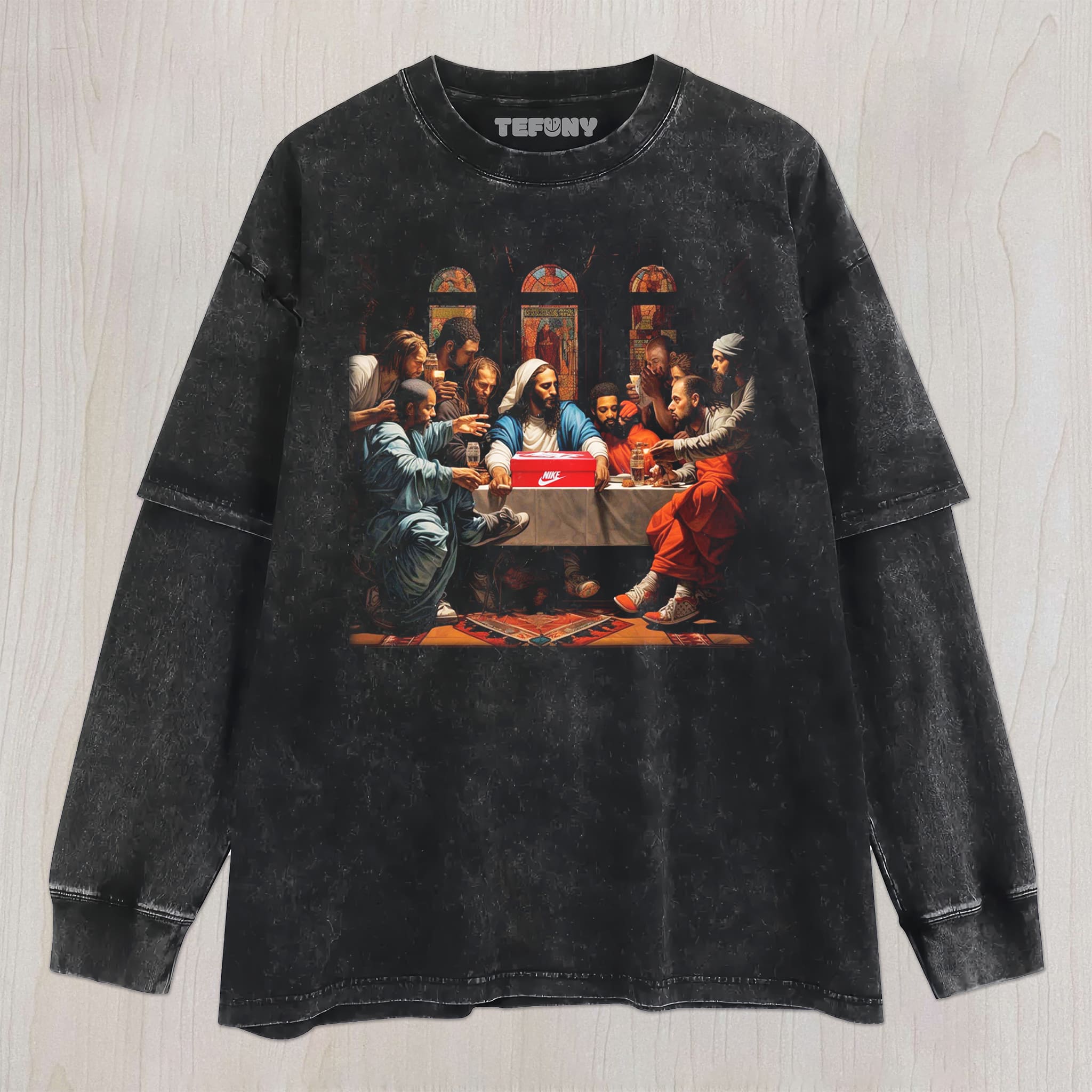 THE LAST SUPPER (PARODY) UNISEX TEE, TANK TOP, LAYERED LS, SWEATSHIRT & HOODIE