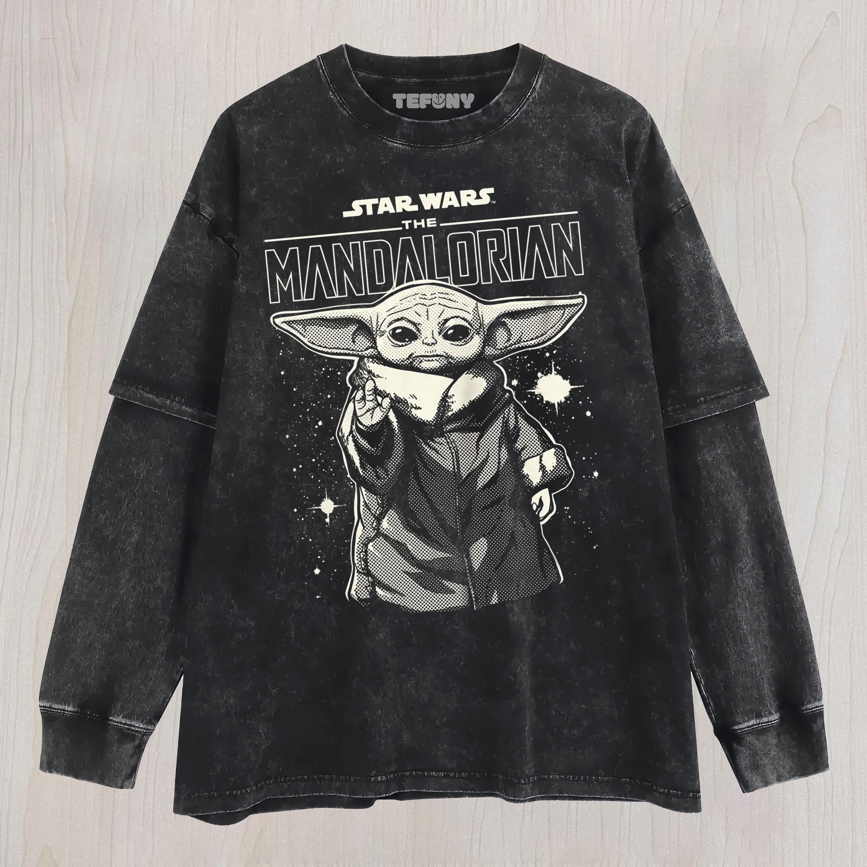 THE MANDALORIAN & GROGU2 UNISEX TEE, TANK TOP, LAYERED LS, SWEATSHIRT & HOODIE