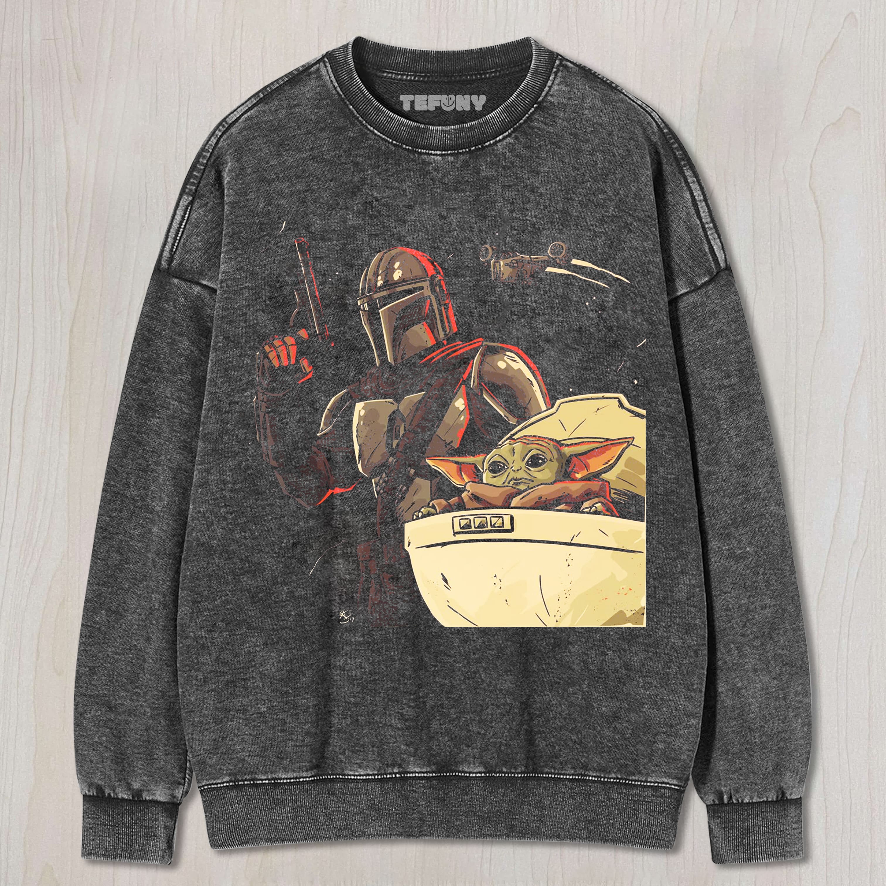 THE MANDALORIAN & GROGU9 UNISEX TEE, TANK TOP, LAYERED LS, SWEATSHIRT & HOODIE