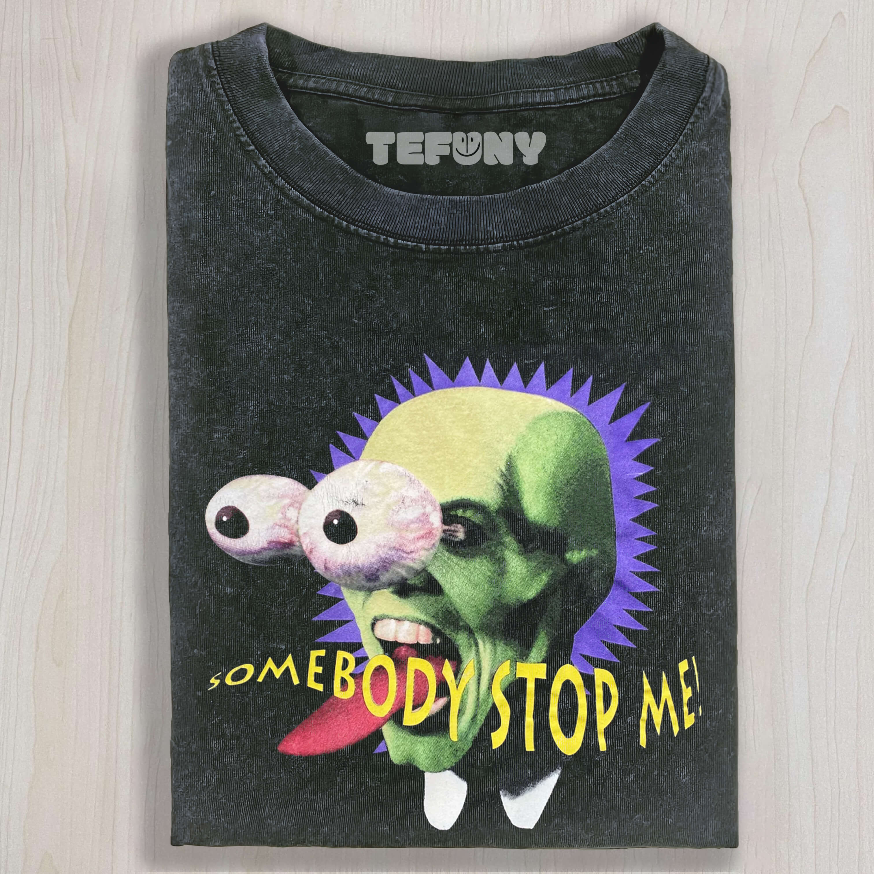 THE MASK SOMEBODY STOP ME TEE & SWEAT & HOOD