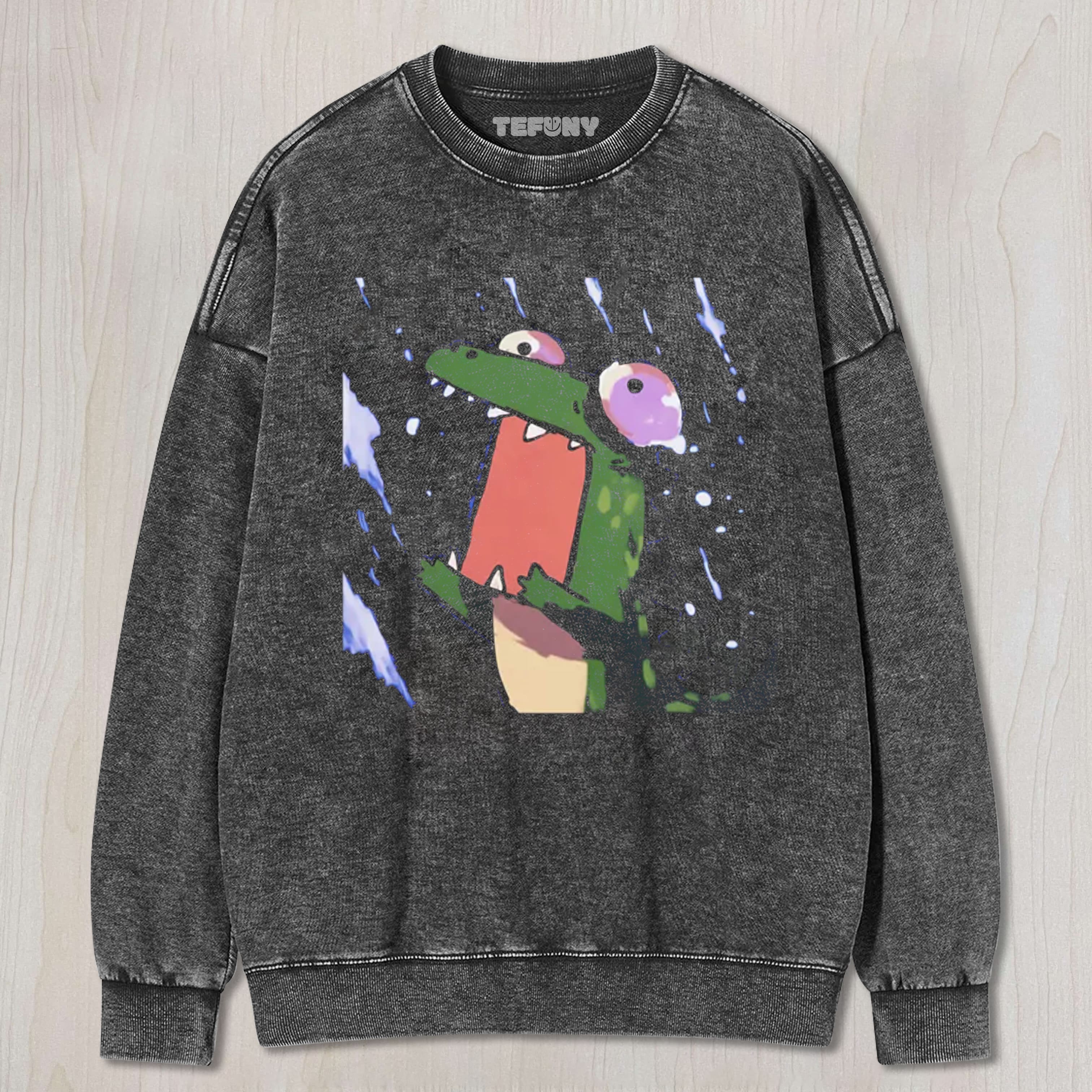 THE PANICKING CROCODILE UNISEX TEE, TANK TOP, LAYERED LS, SWEATSHIRT & HOODIE