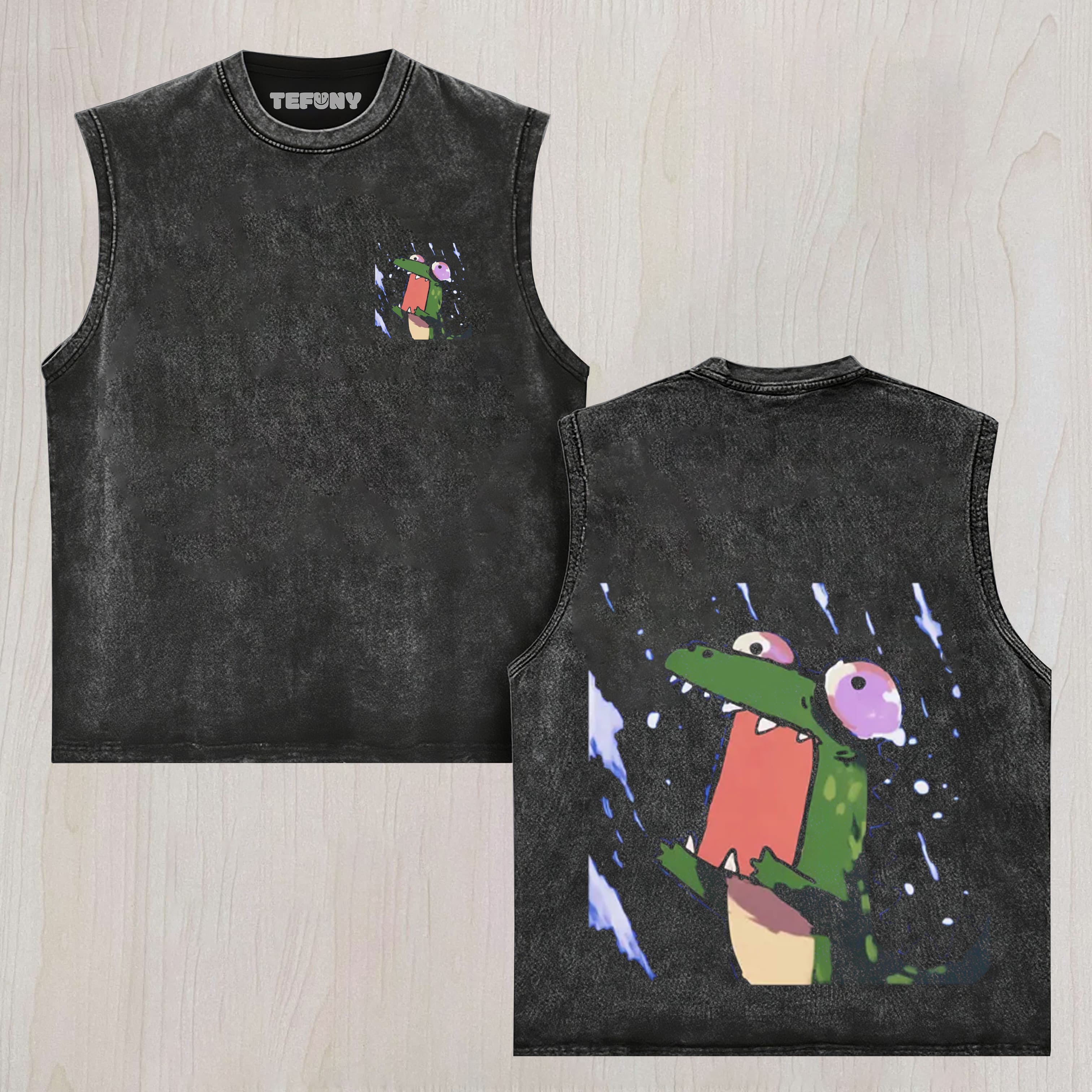 THE PANICKING CROCODILE UNISEX TEE, TANK TOP, LAYERED LS, SWEATSHIRT & HOODIE