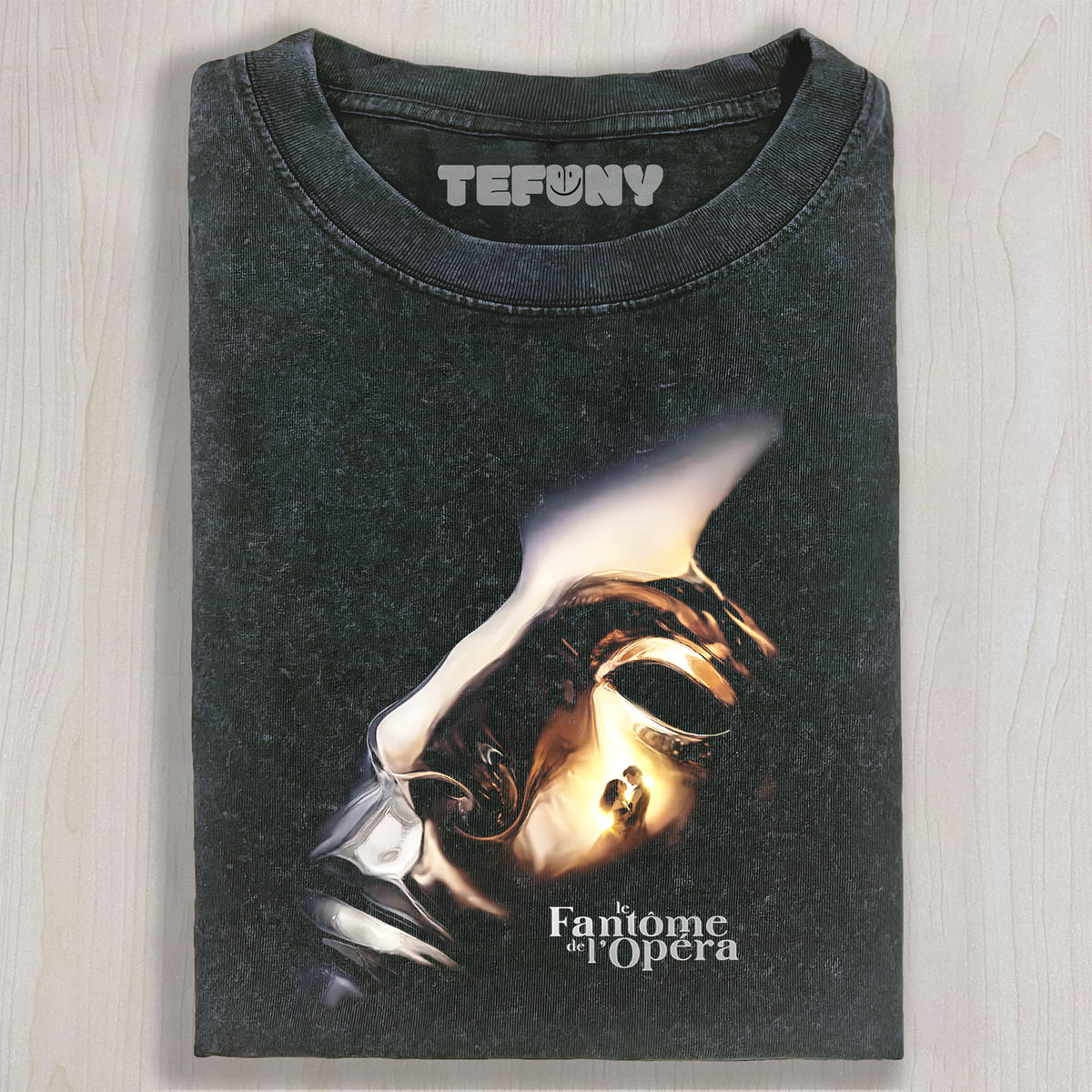 THE PHANTOM OF THE OPERA MASK AND TITLE GRAPHIC V2 UNISEX TEE, TANK TOP, LAYERED LS, SWEATSHIRT & HOODIE