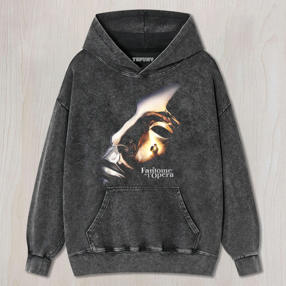 THE PHANTOM OF THE OPERA MASK AND TITLE GRAPHIC V2 UNISEX TEE, TANK TOP, LAYERED LS, SWEATSHIRT & HOODIE