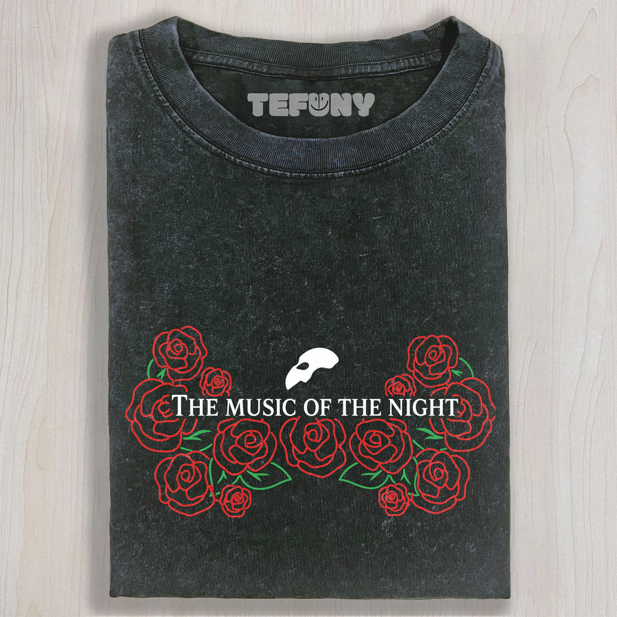 THE PHANTOM OF THE OPERA MASK AND TITLE GRAPHIC V3 UNISEX TEE, TANK TOP, LAYERED LS, SWEATSHIRT & HOODIE