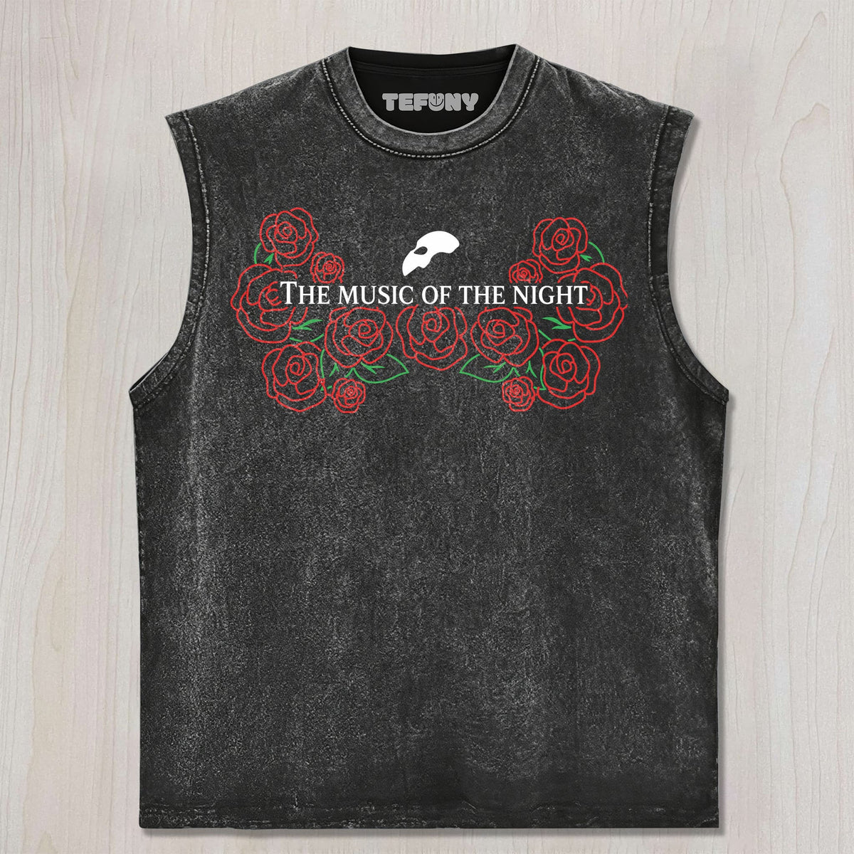 THE PHANTOM OF THE OPERA MASK AND TITLE GRAPHIC V3 UNISEX TEE, TANK TOP, LAYERED LS, SWEATSHIRT & HOODIE