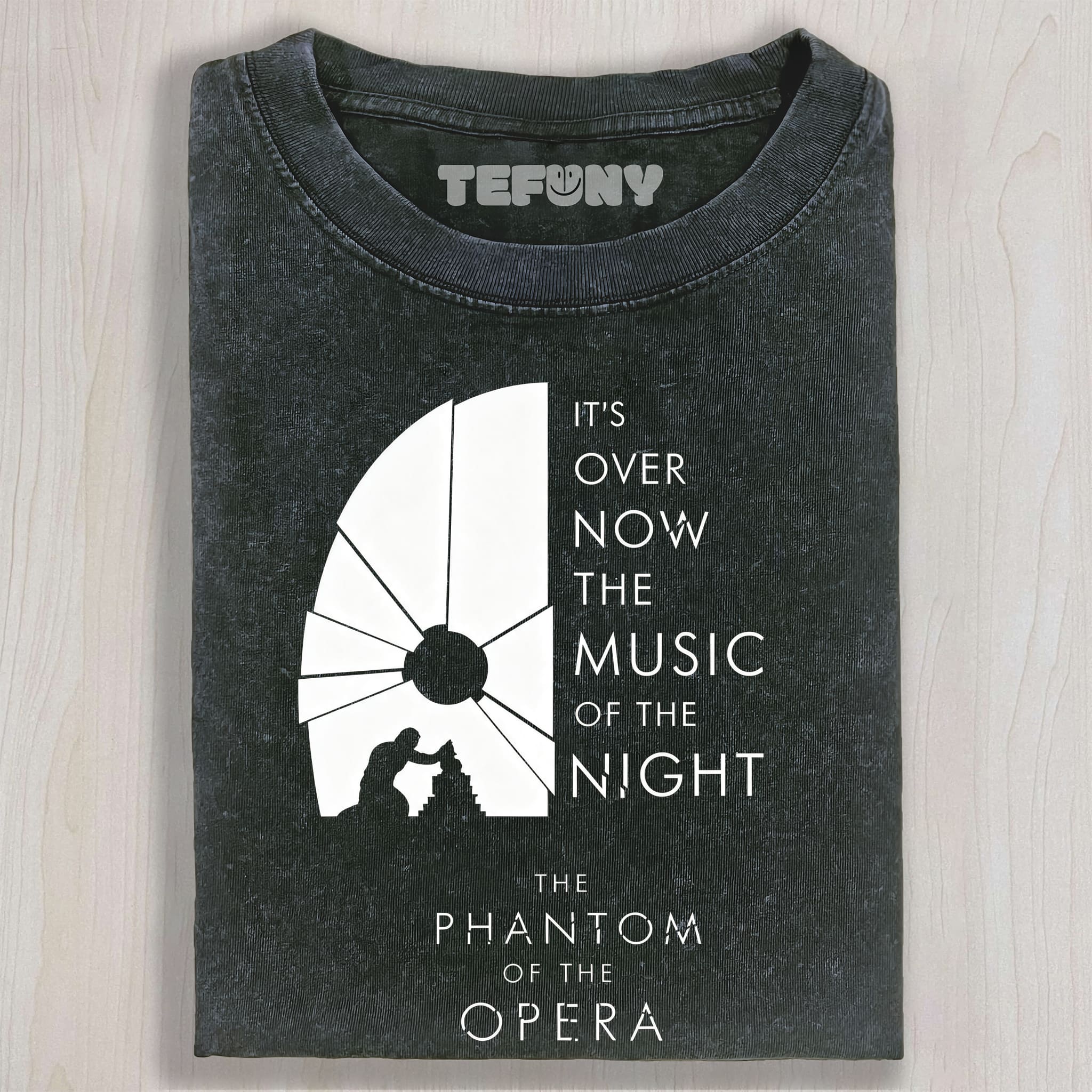 THE PHANTOM OF THE OPERA QUOTE AND SILHOUETTE GRAPHIC UNISEX TEE, TANK TOP, LAYERED LS, SWEATSHIRT & HOODIE