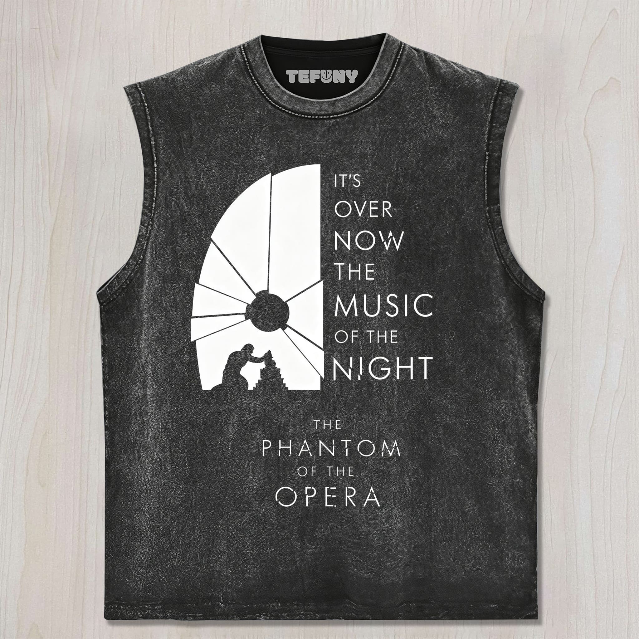 THE PHANTOM OF THE OPERA QUOTE AND SILHOUETTE GRAPHIC UNISEX TEE, TANK TOP, LAYERED LS, SWEATSHIRT & HOODIE