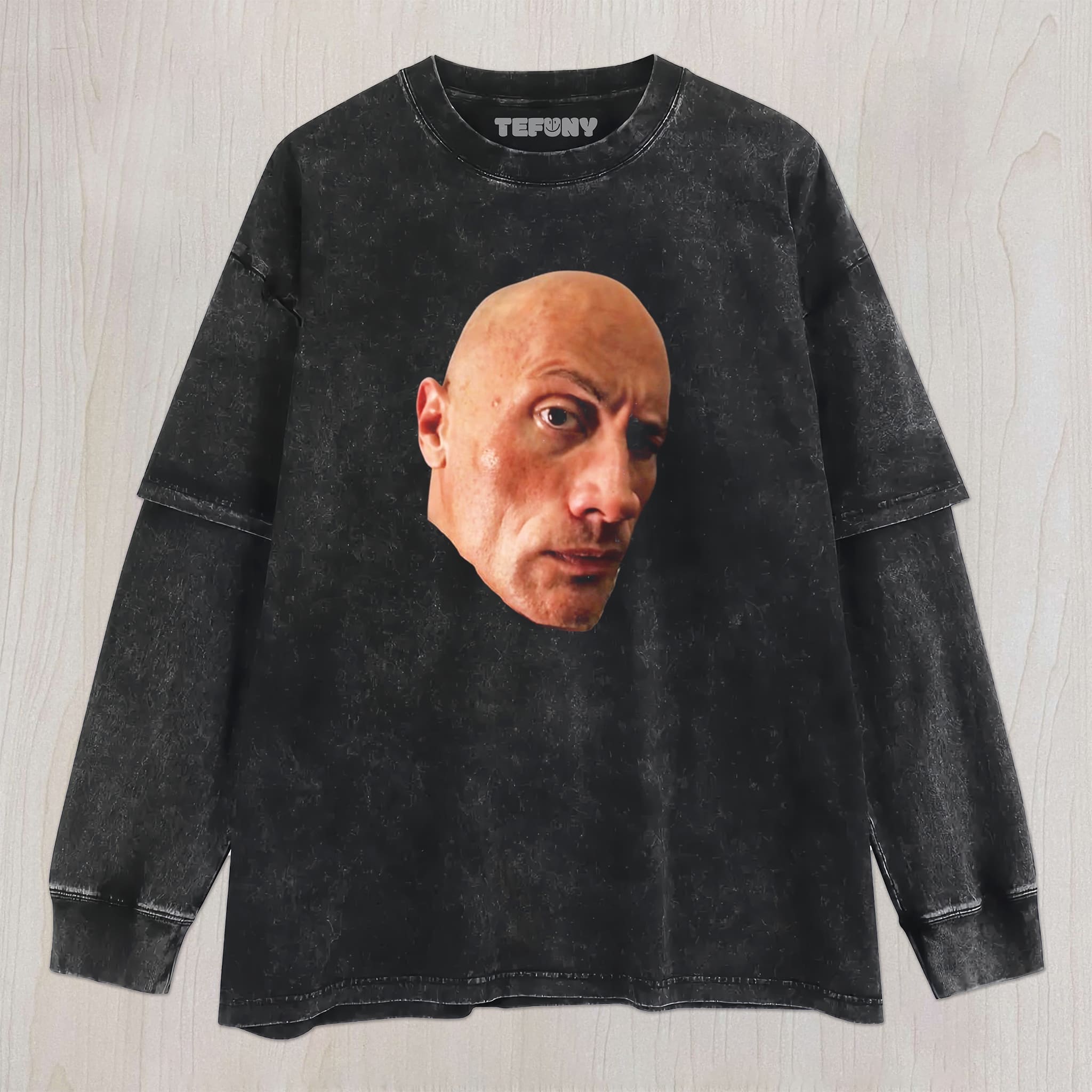 THE ROCK EYEBROW RAISE FACE MEME UNISEX TEE, TANK TOP, LAYERED LS, SWEATSHIRT & HOODIE