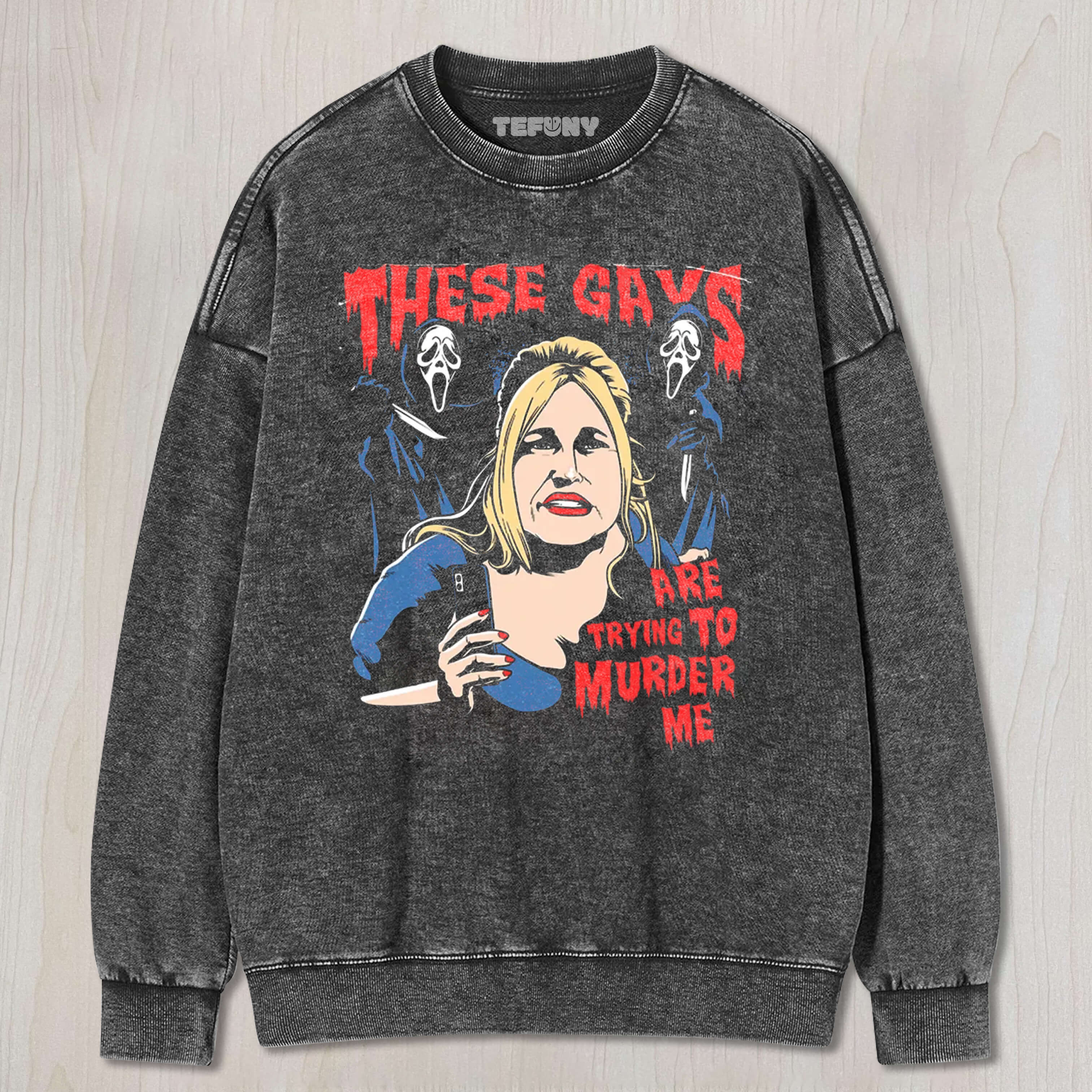 THESE GAYS ARE TRYING TO MURDER ME TEE & SWEAT & HOOD