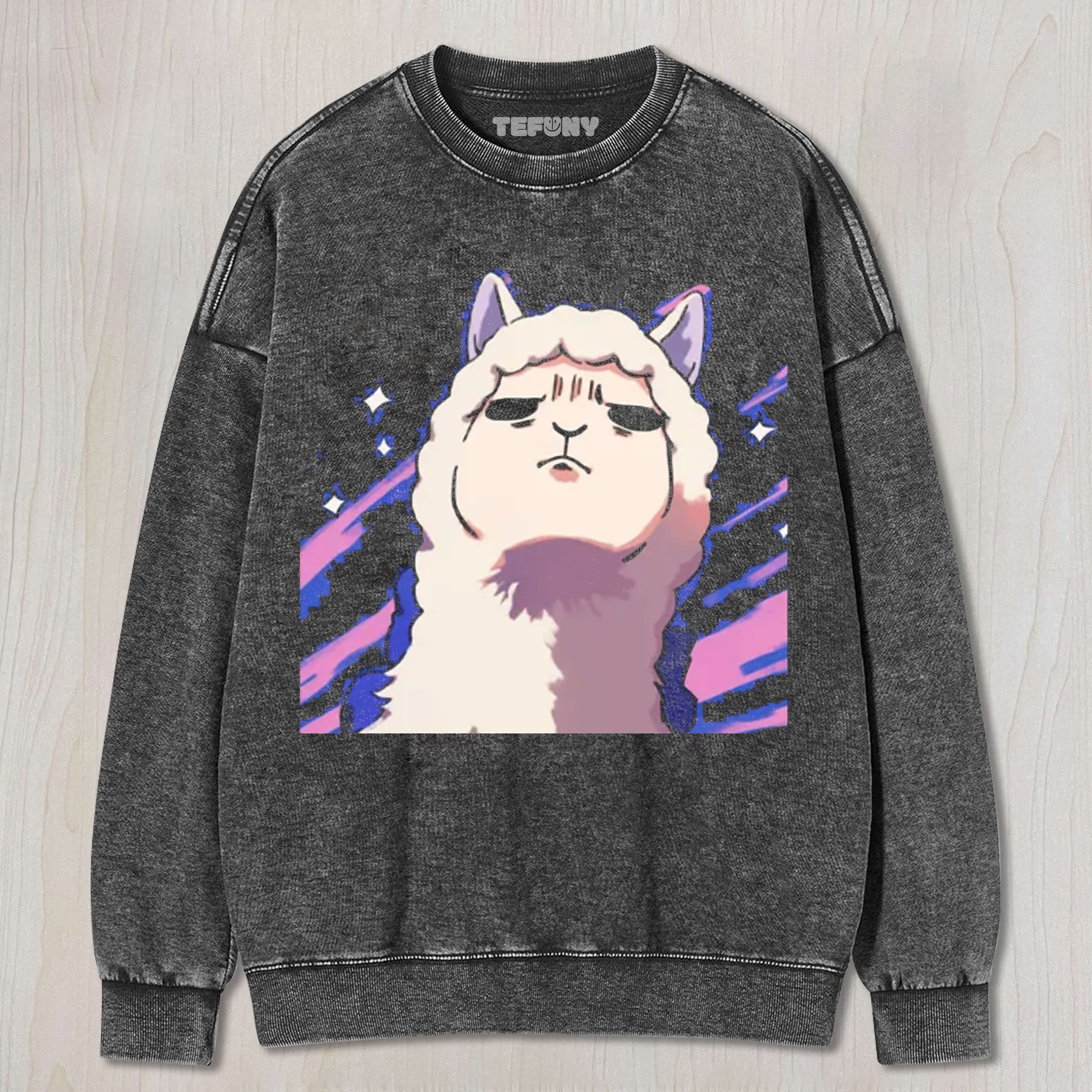 THE TEARFUL ALPACA UNISEX TEE, TANK TOP, LAYERED LS, SWEATSHIRT & HOODIE