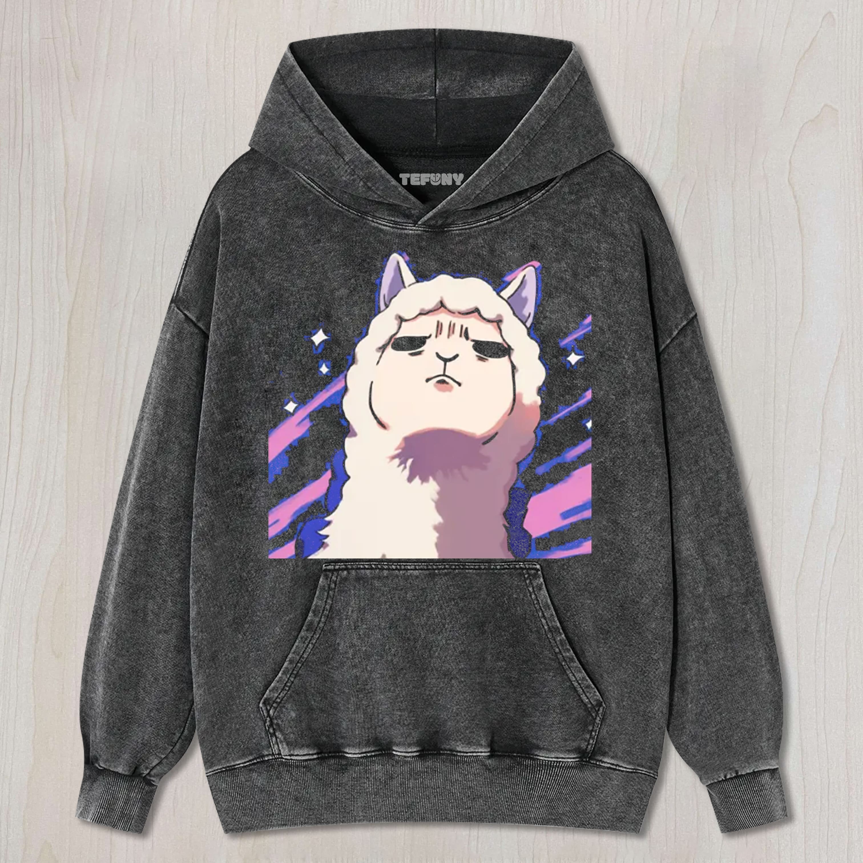 THE TEARFUL ALPACA UNISEX TEE, TANK TOP, LAYERED LS, SWEATSHIRT & HOODIE