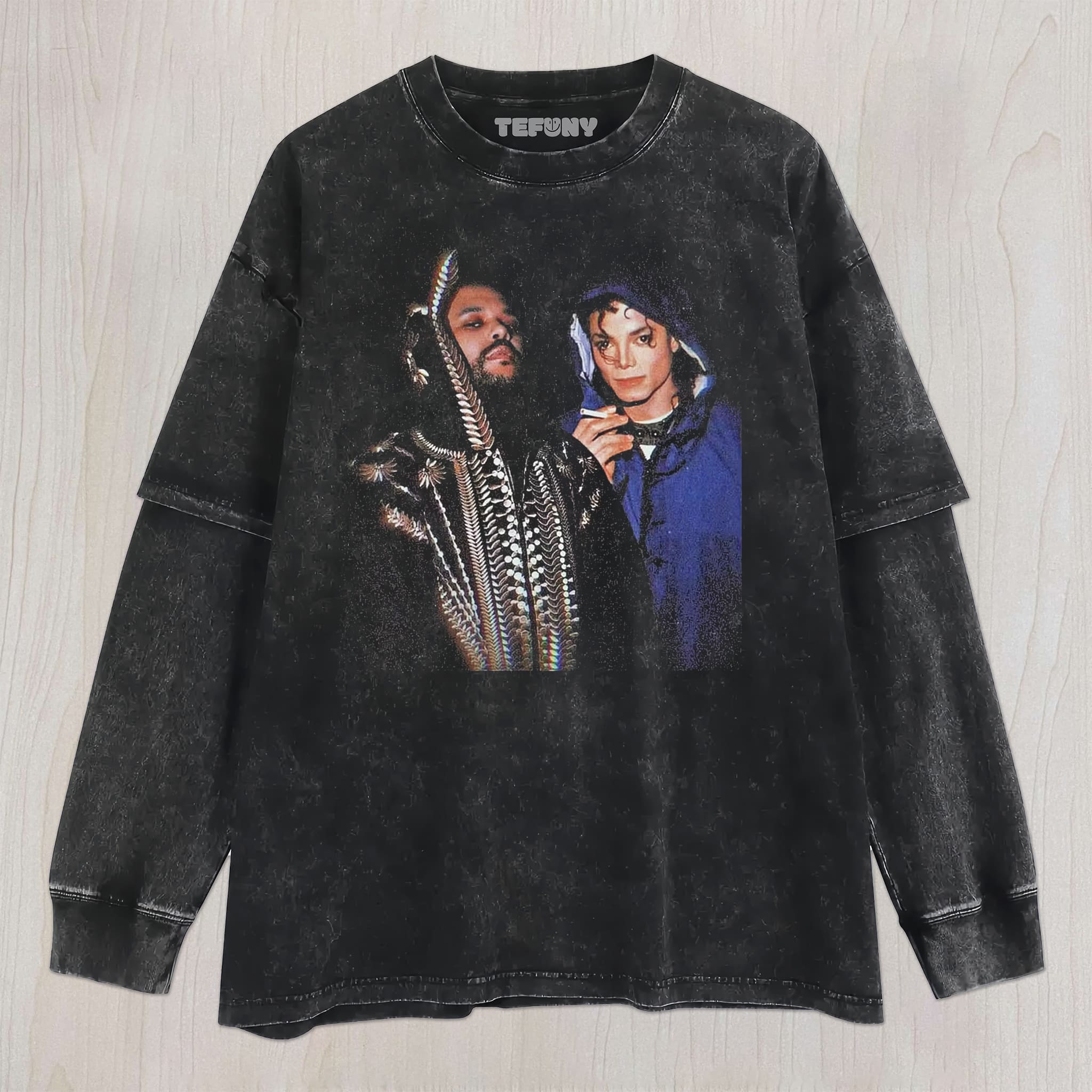 THE WEEKND & MJ UNISEX TEE, TANK TOP, LAYERED LS, SWEATSHIRT & HOODIE