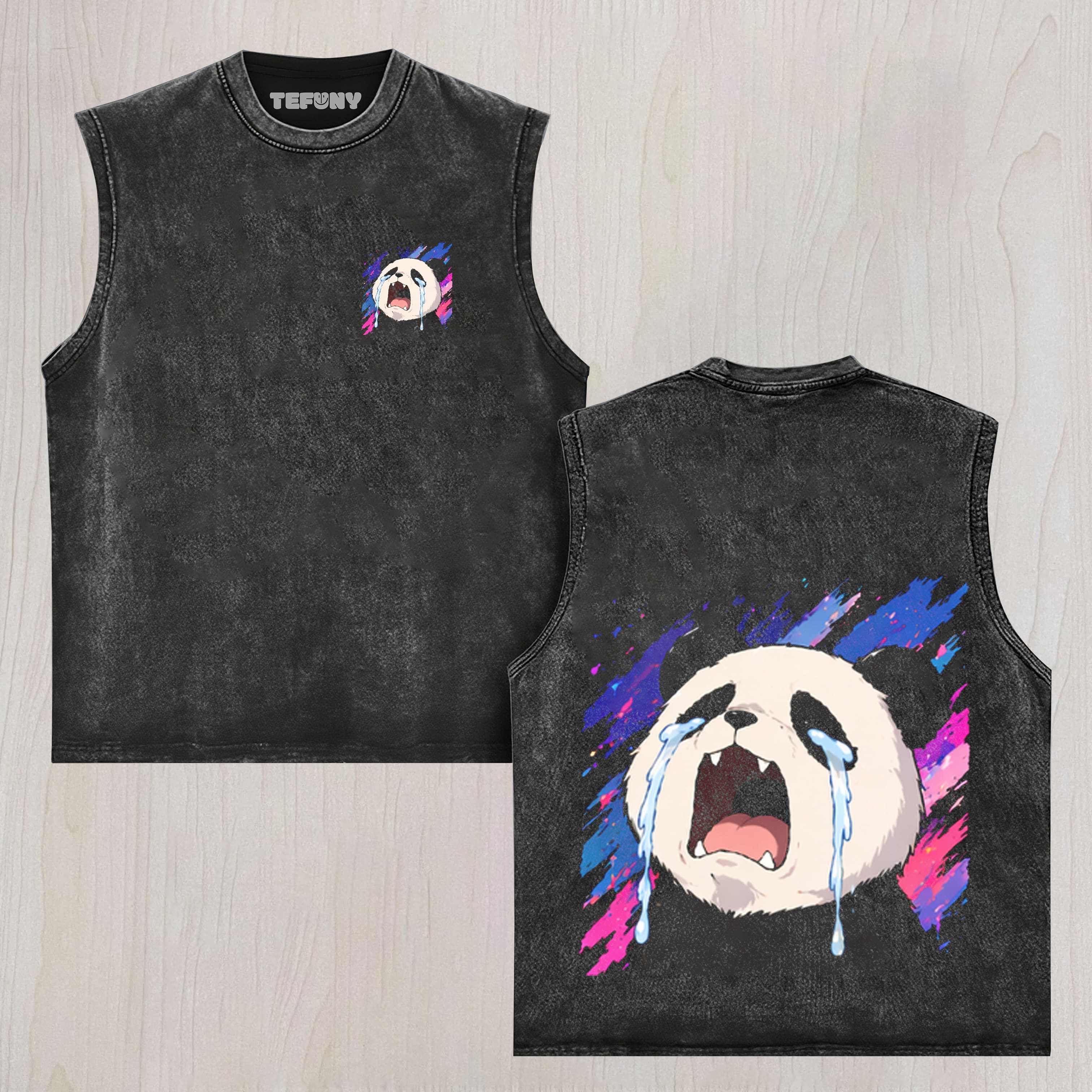 THE WEEPING PANDA UNISEX TEE, TANK TOP, LAYERED LS, SWEATSHIRT & HOODIE