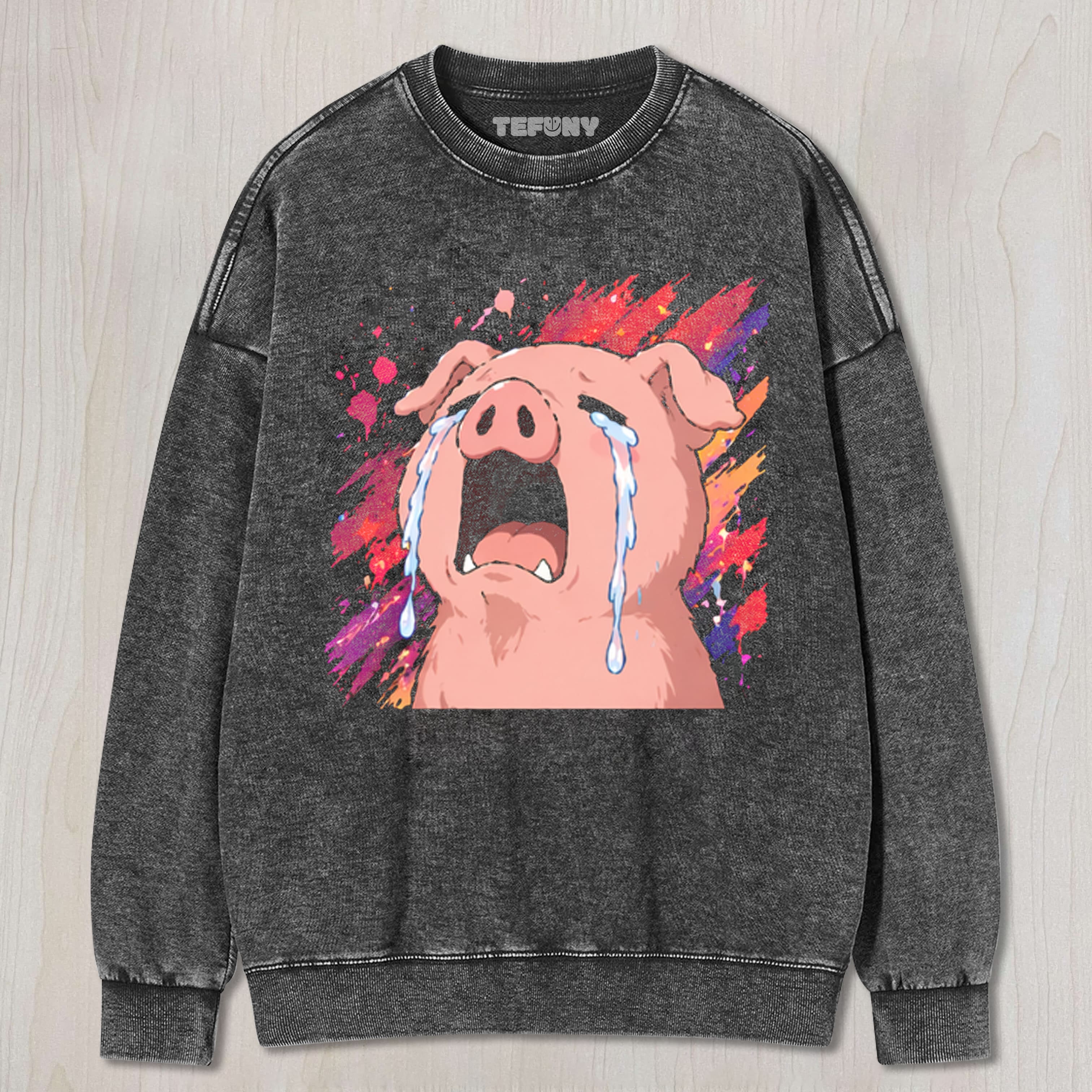THE WEEPING PIG UNISEX TEE, TANK TOP, LAYERED LS, SWEATSHIRT & HOODIE