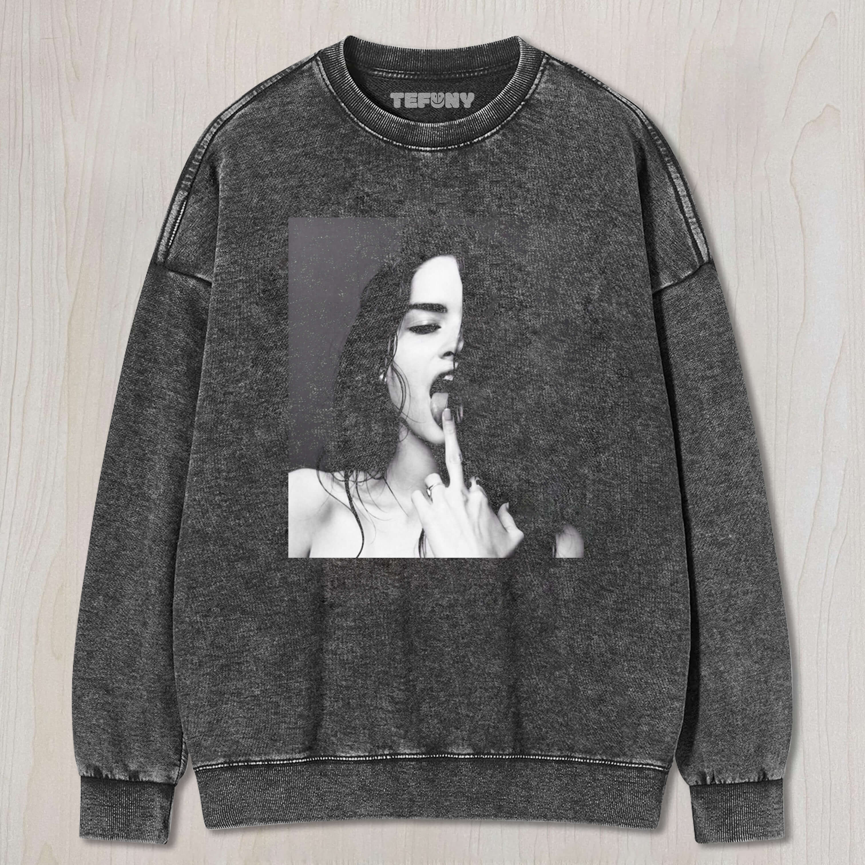 THE WOMAN LICKS HER MIDDLE FINGER TEE & SWEAT & HOOD