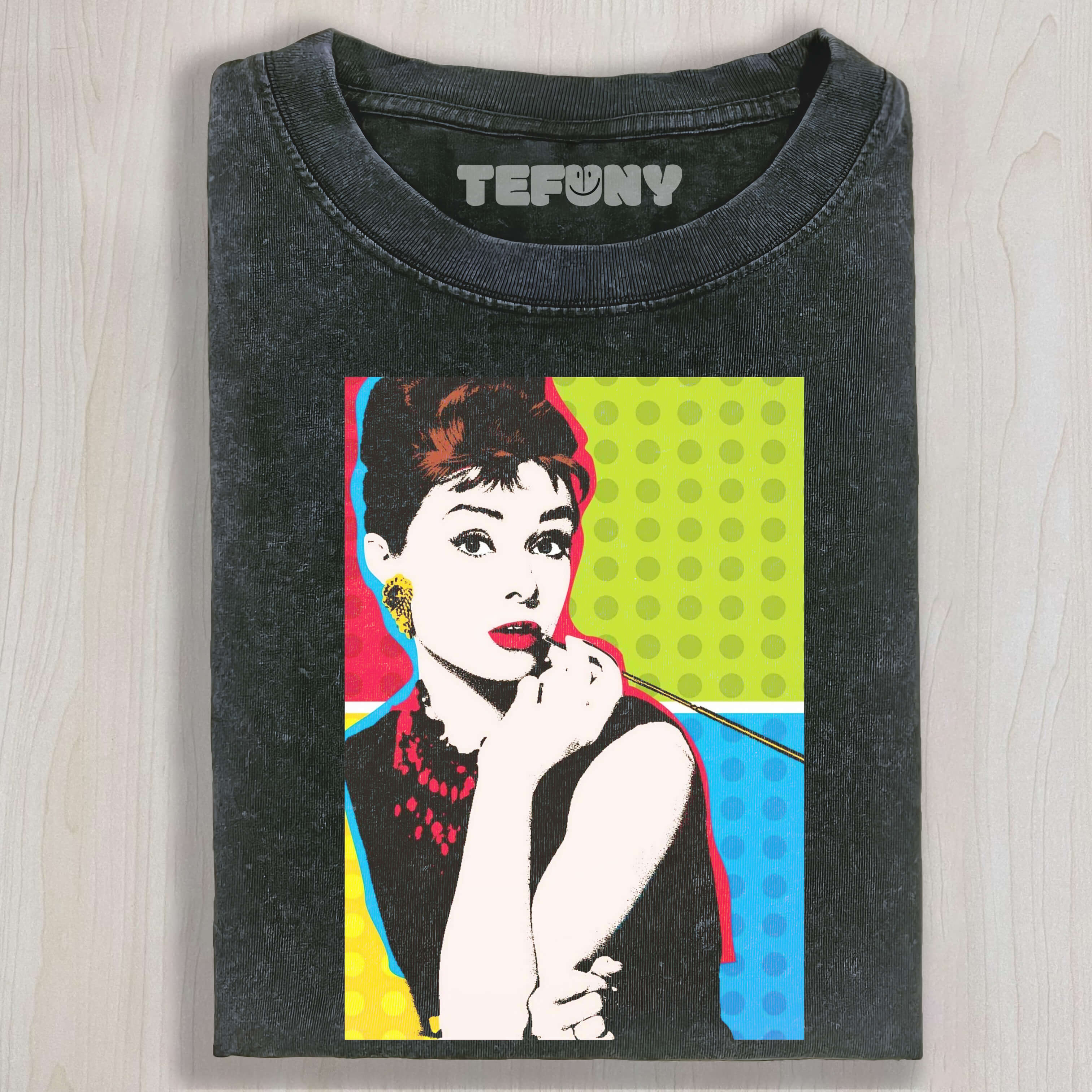THE COLORFUL AUDREY HEPBURN T-SHIRT & LONG SLEEVES & HOODIES