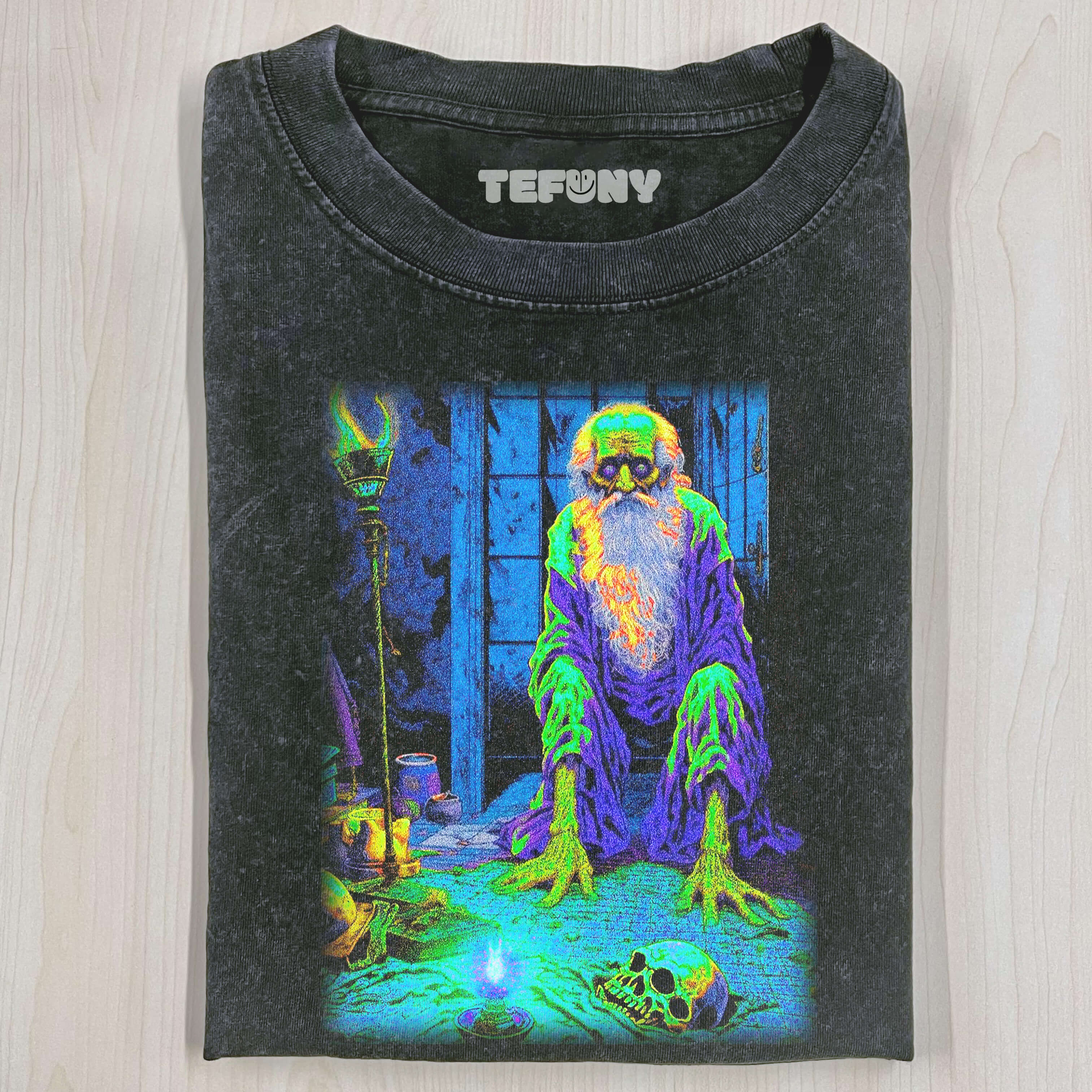 THE COLORFUL OLD MAN SQUATTED THERE T-SHIRT