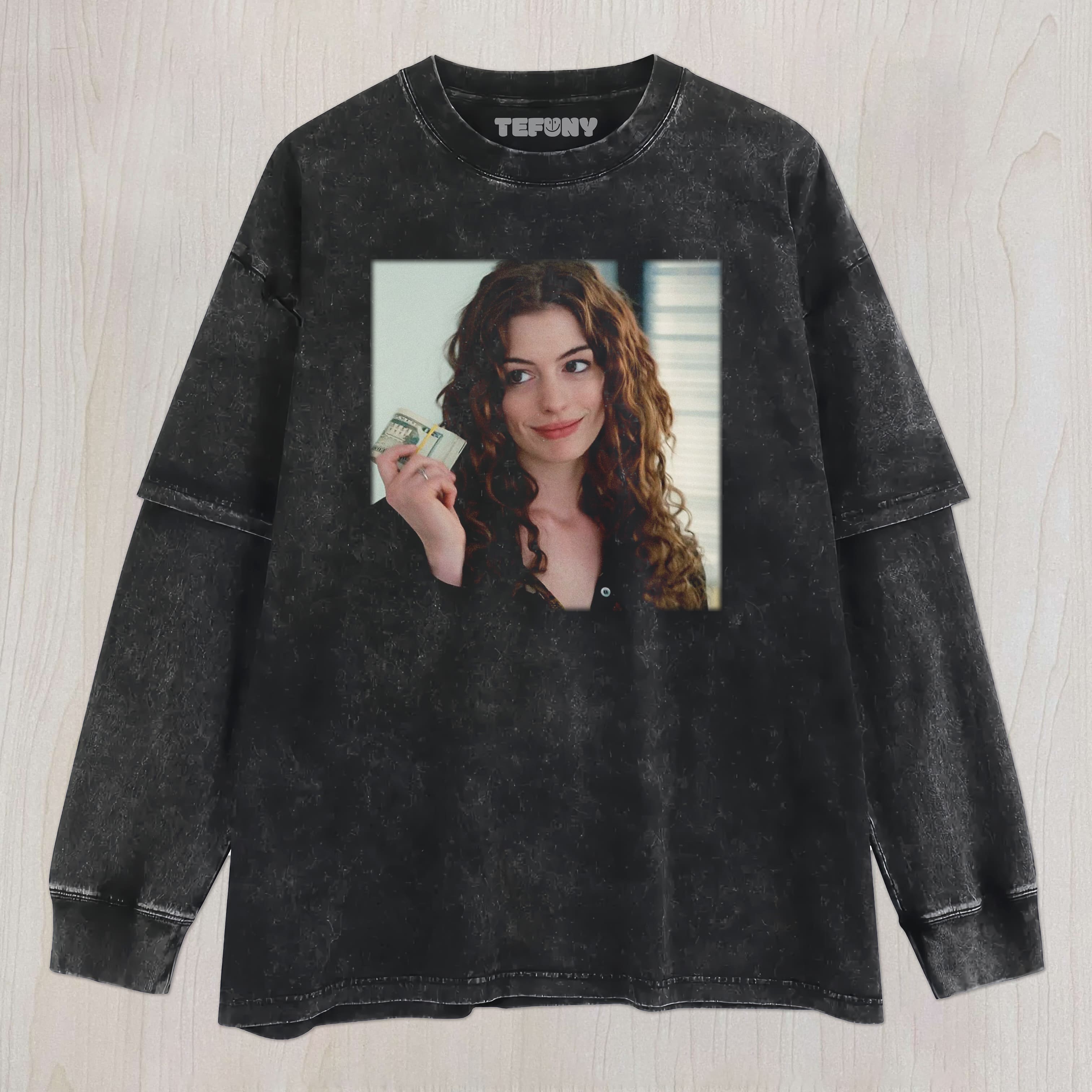 THE DEVIL WEARS PRADA ANNE HATHAWAY V2 UNISEX TEE, TANK TOP, LAYERED LS, SWEATSHIRT & HOODIE