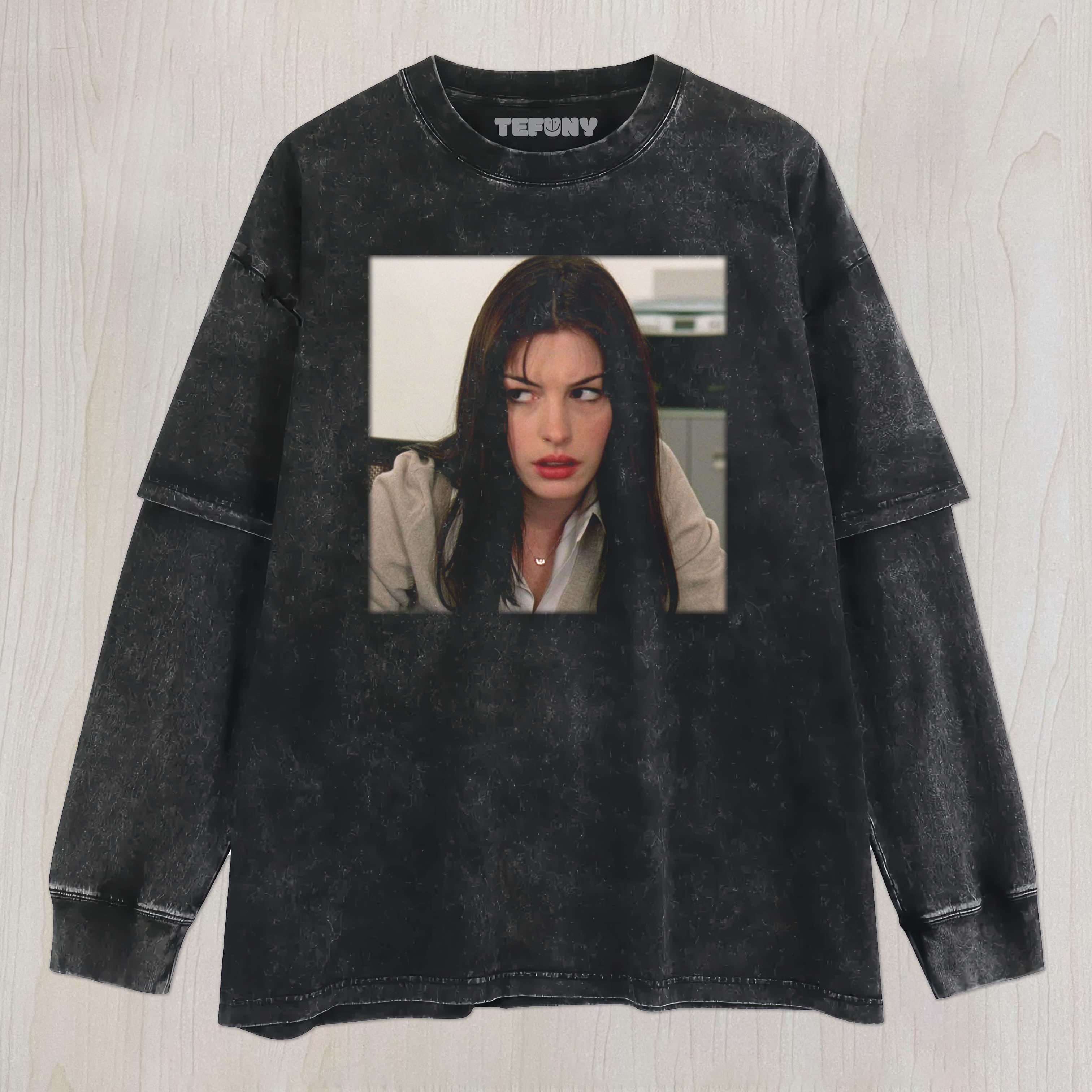 THE DEVIL WEARS PRADA ANNE HATHAWAY V3 UNISEX TEE, TANK TOP, LAYERED LS, SWEATSHIRT & HOODIE