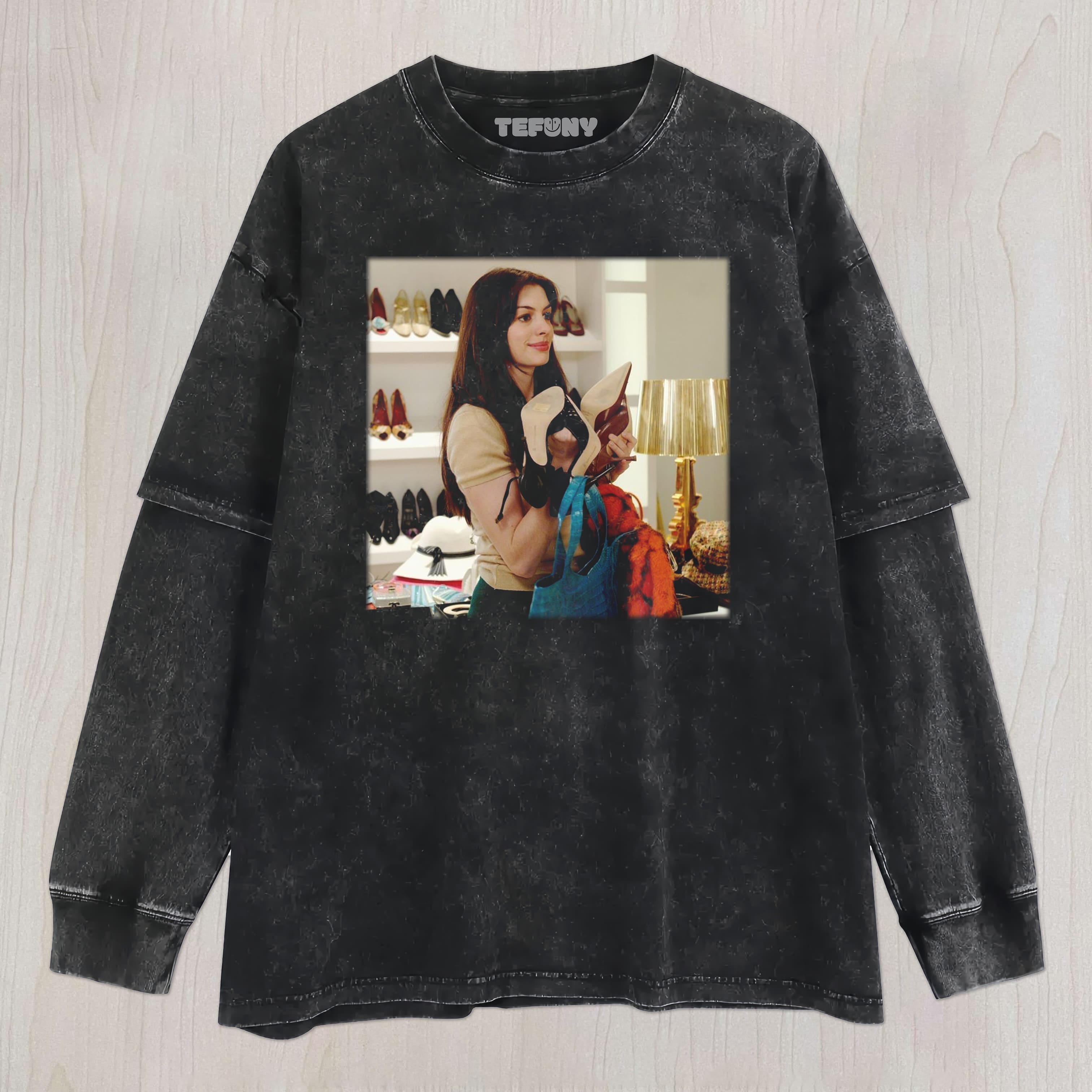 THE DEVIL WEARS PRADA ANNE HATHAWAY V4 UNISEX TEE, TANK TOP, LAYERED LS, SWEATSHIRT & HOODIE