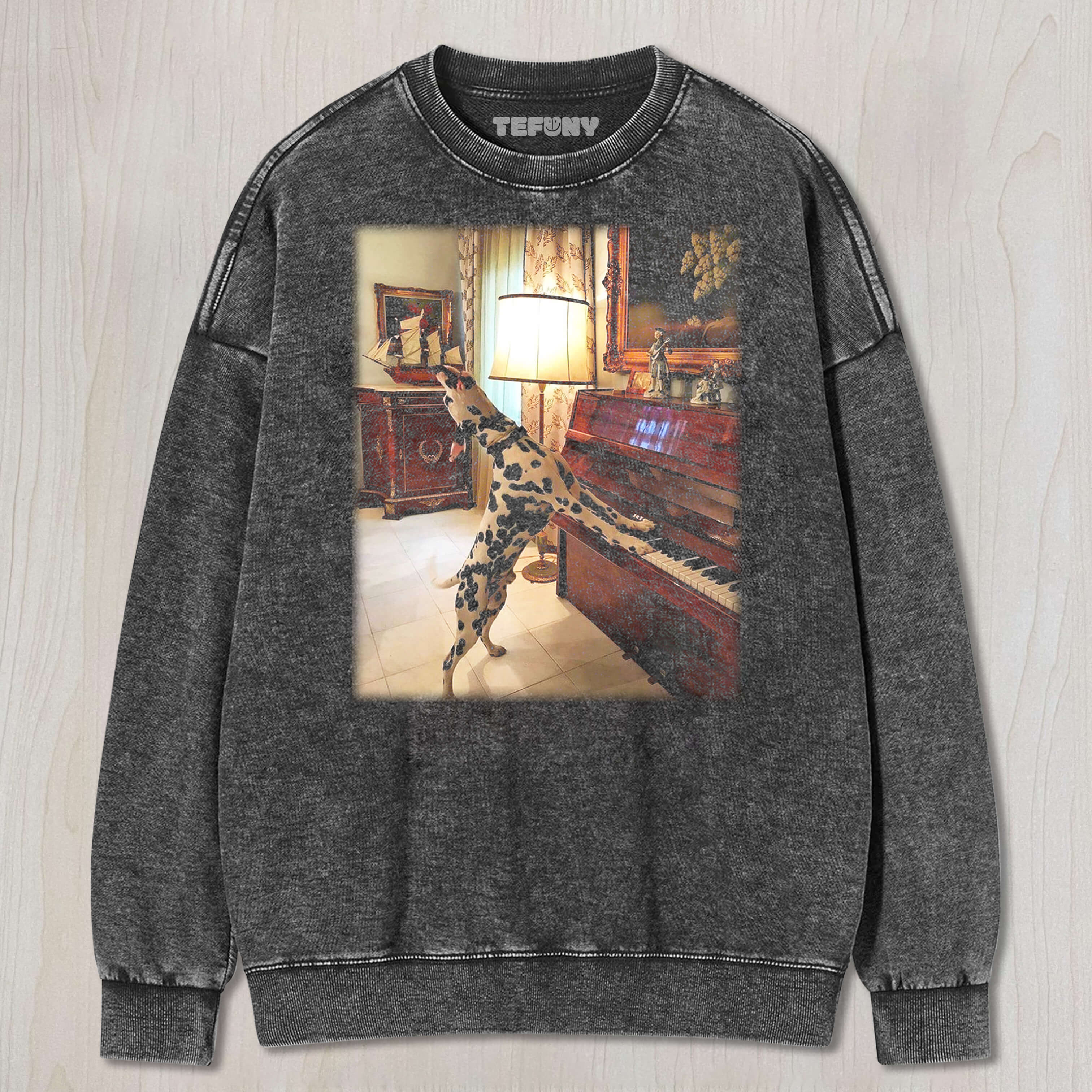 THE DOG IS PLAYING THE PIANO TEE & SWEAT & HOOD