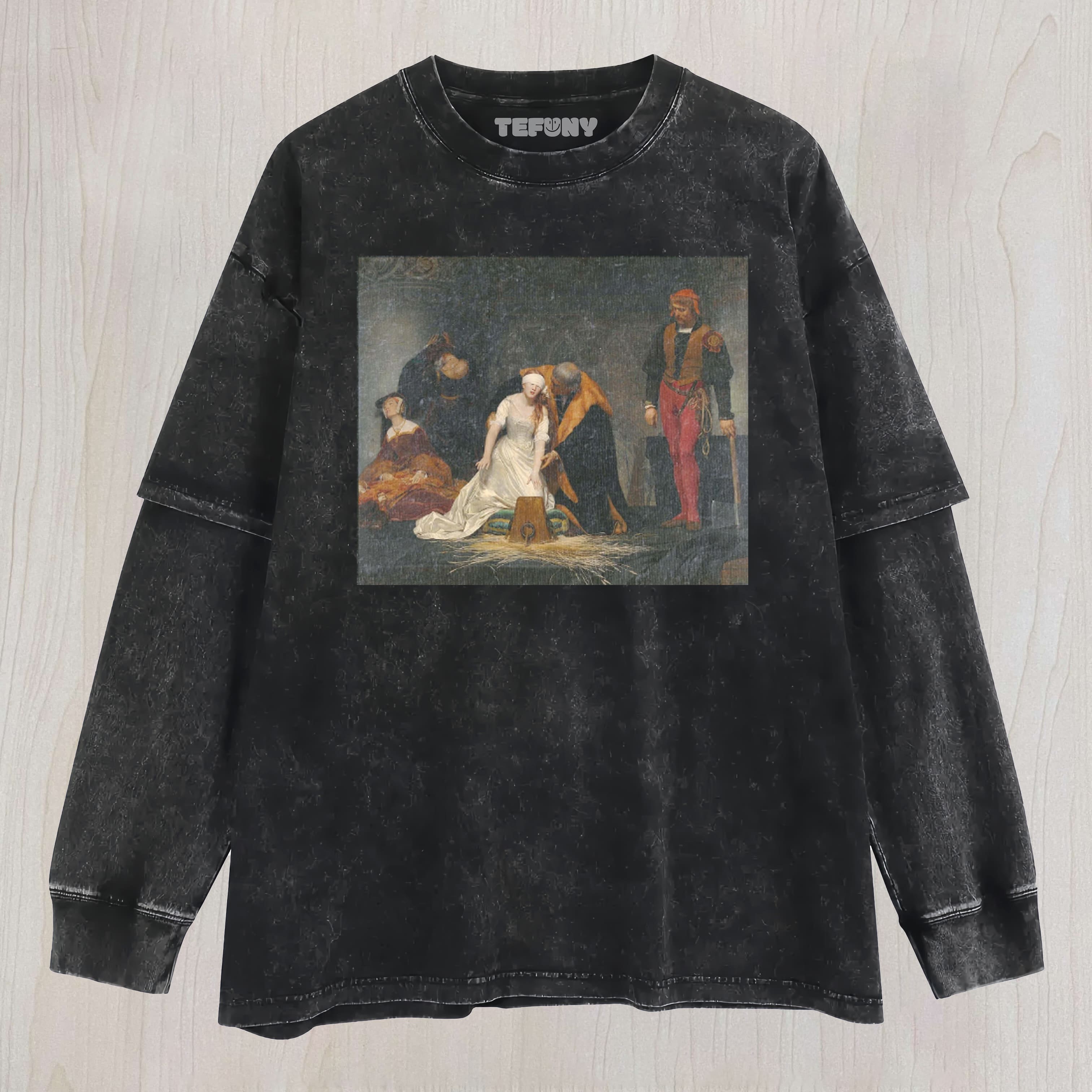 THE EXECUTION OF LADY JANE GREY LAYERED LONG SLEEVE
