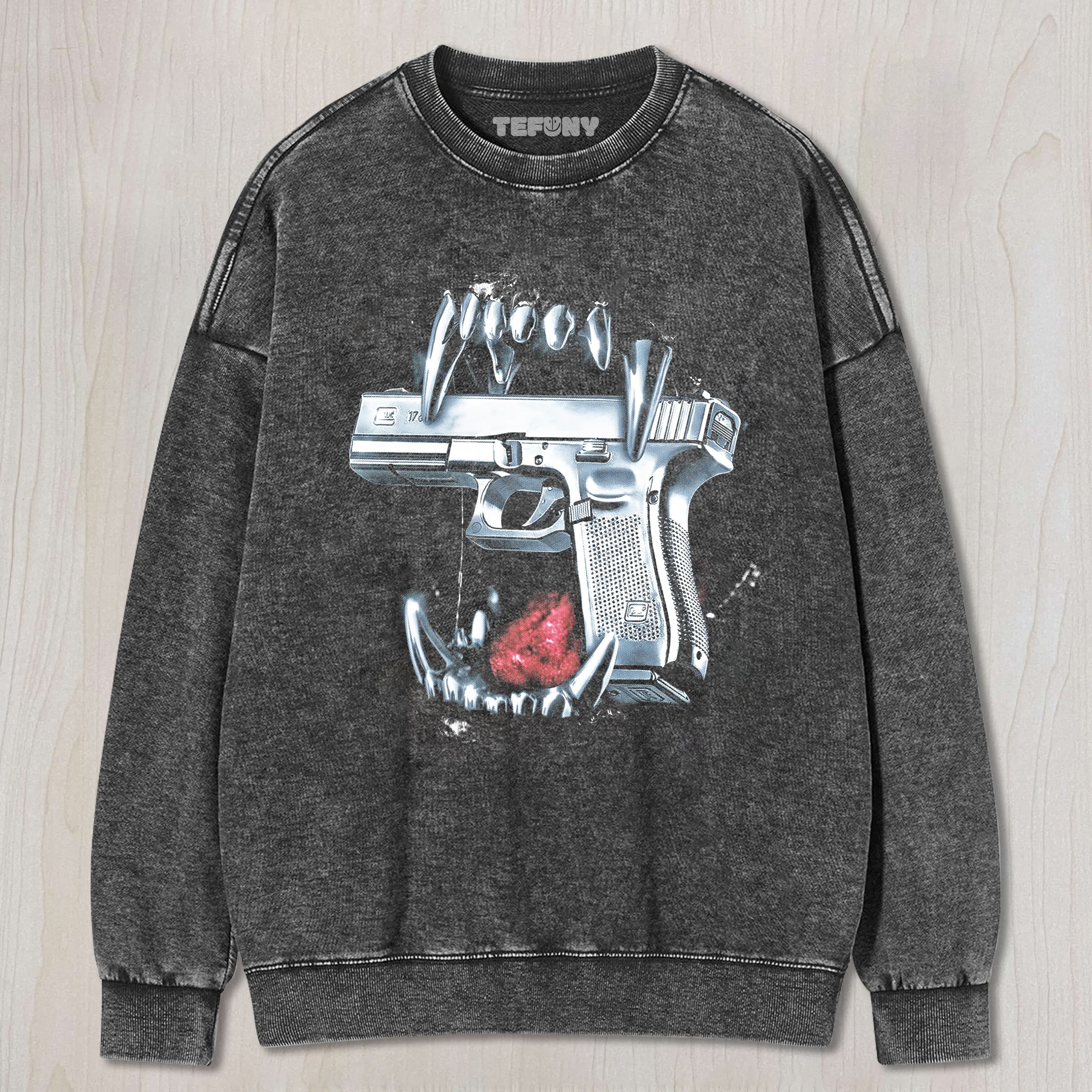 THE GUN IN MOUTH TEE & SWEAT & HOOD