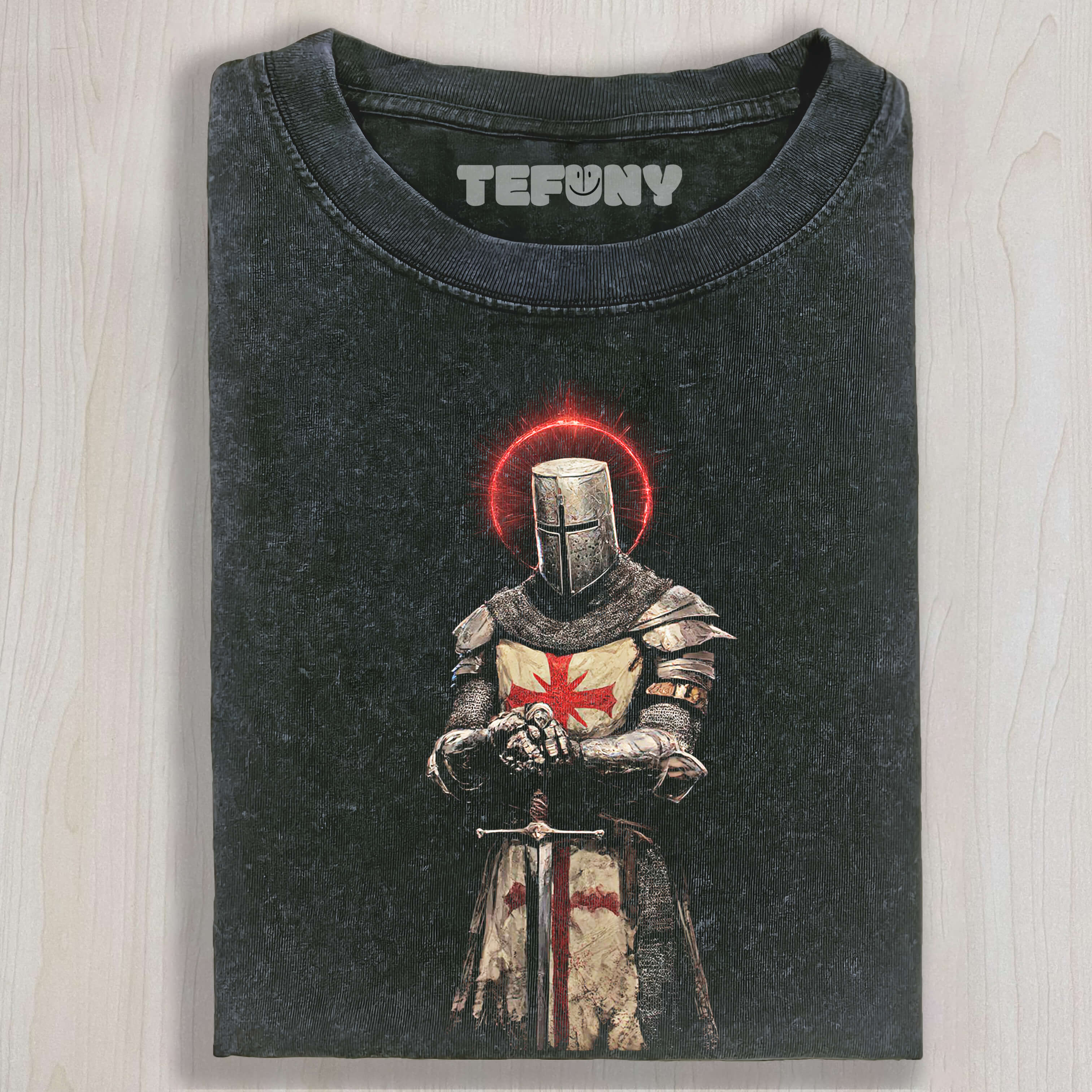 THE KNIGHT HAS A HALO ABOVE HIS HEAD TEE & SWEAT & HOOD