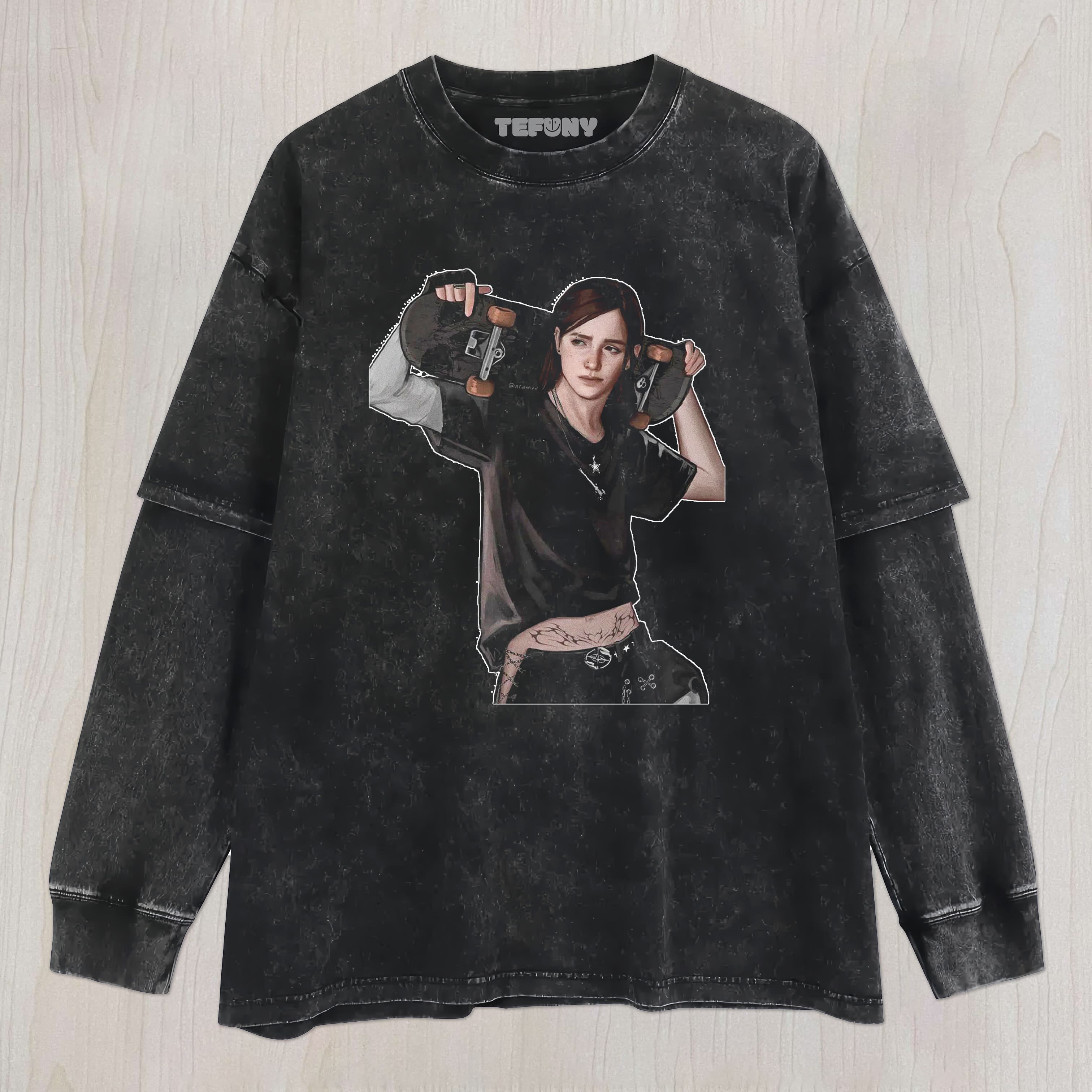 THE LAST OF US ELLIE UNISEX TEE, TANK TOP, LAYERED LS, SWEATSHIRT & HOODIE