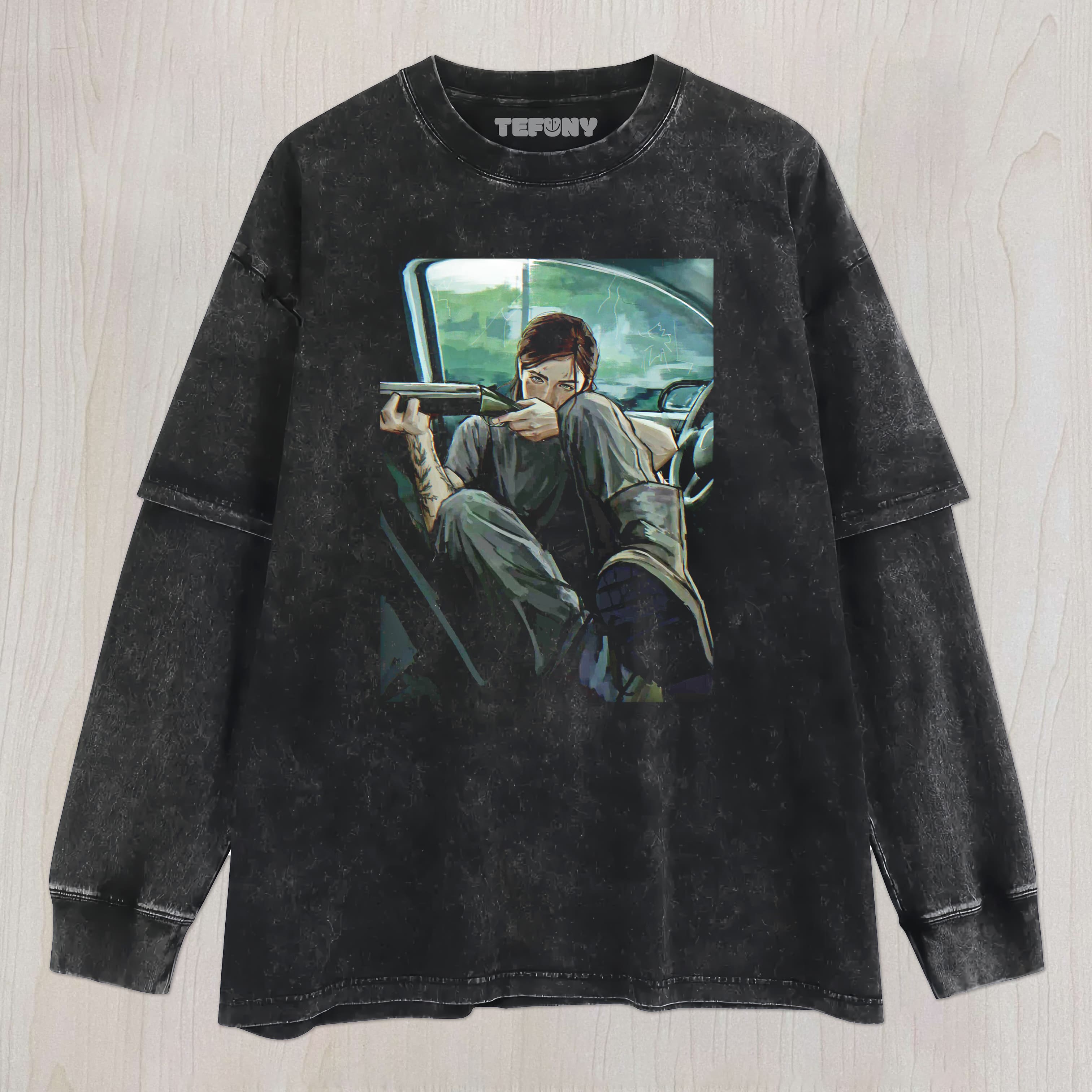 THE LAST OF US ELLIE V10 UNISEX TEE, TANK TOP, LAYERED LS, SWEATSHIRT & HOODIE