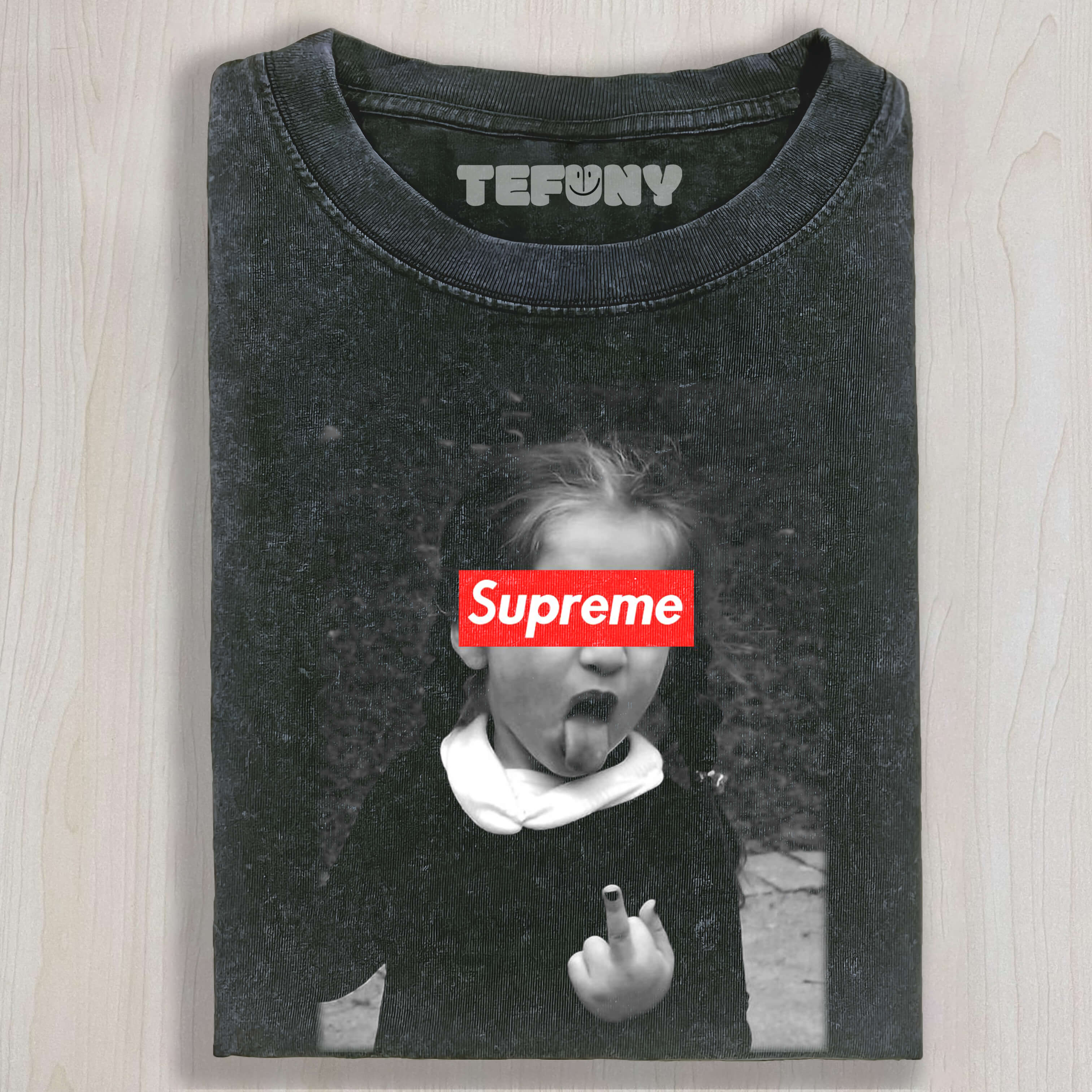 THE LITTLE GIRL GAVE THE MIDDLE FINGER TEE & SWEAT & HOOD