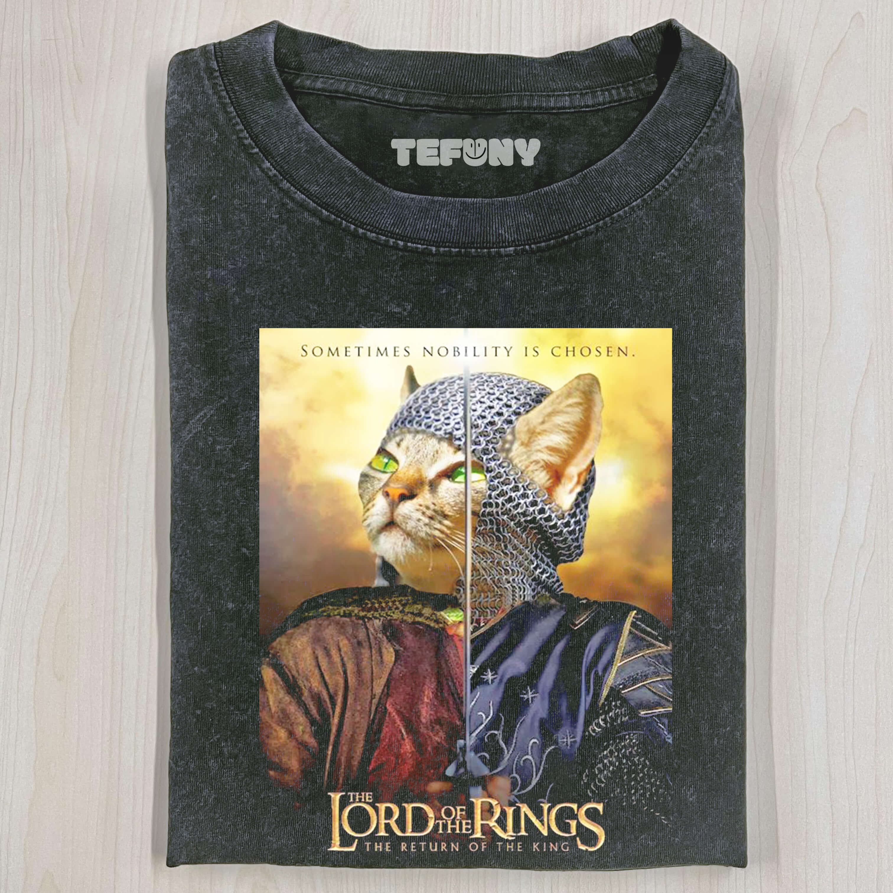 THE LORD OF THE RINGS-CAT VERSION T-SHIRT