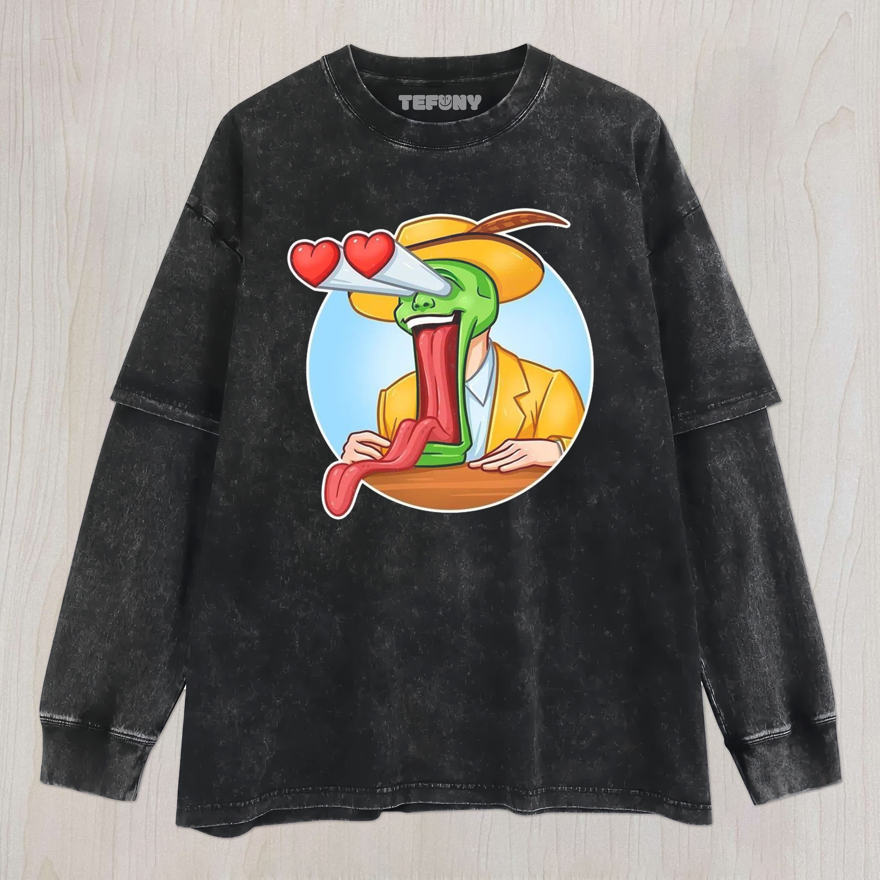THE MASK CARTOON UNISEX TEE, TANK TOP, LAYERED LS, SWEATSHIRT & HOODIE