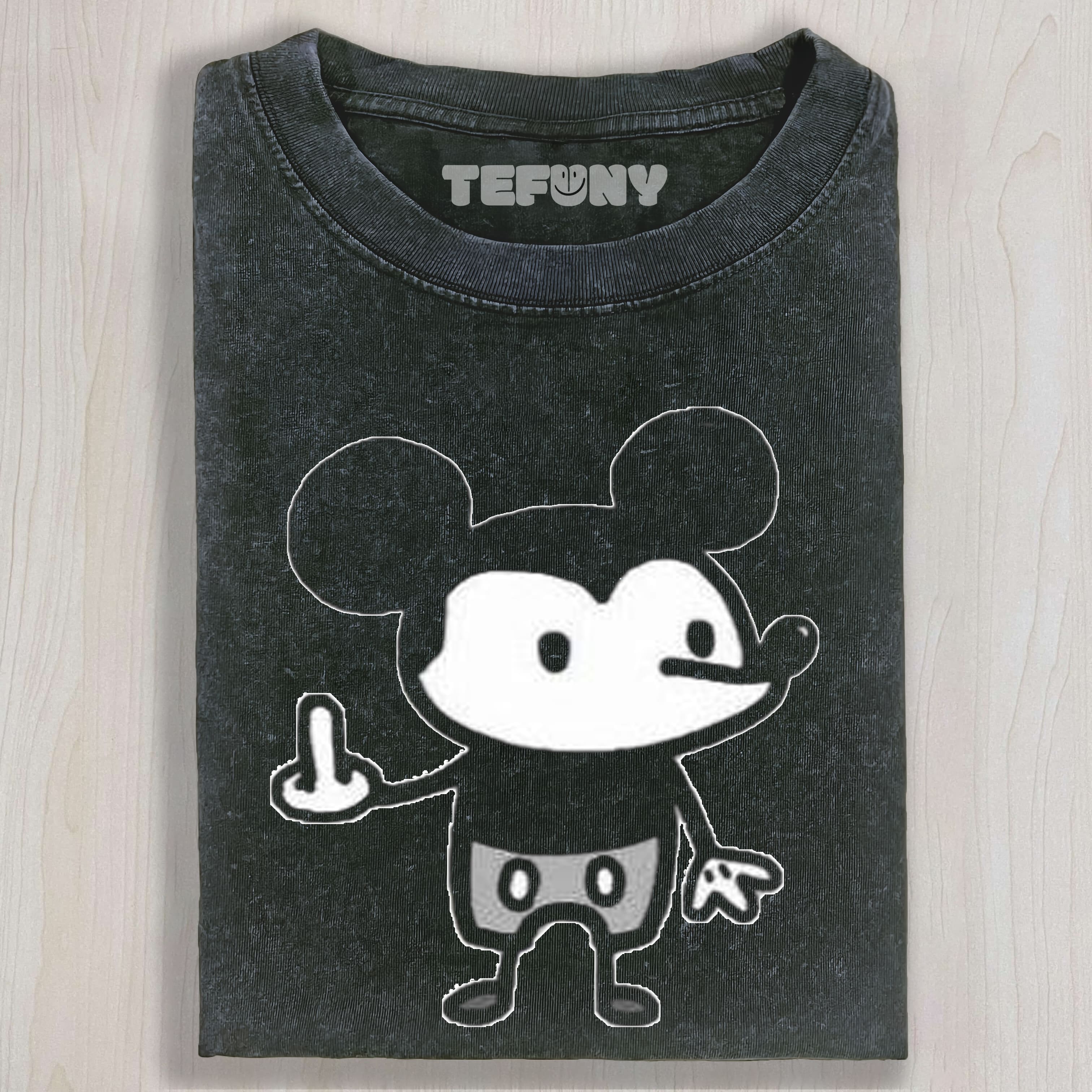 THE MOUSE GIVES THE MIDDLE FINGER UNISEX TEE, TANK TOP, LAYERED LS, SWEATSHIRT & HOODIE